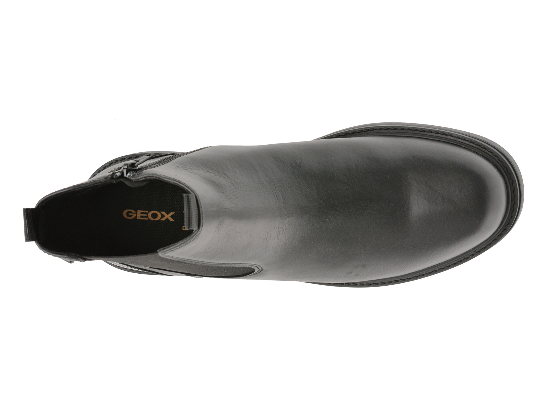 Ghete GEOX negre, U46HQB, din piele naturala