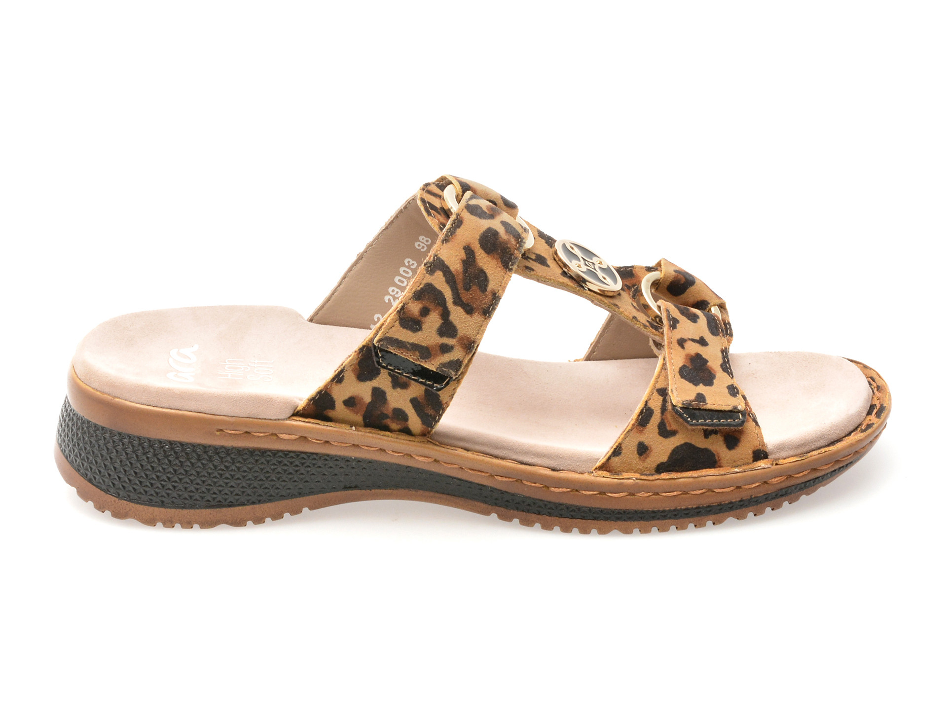 Papuci ARA maro, 29003, din piele ecologica