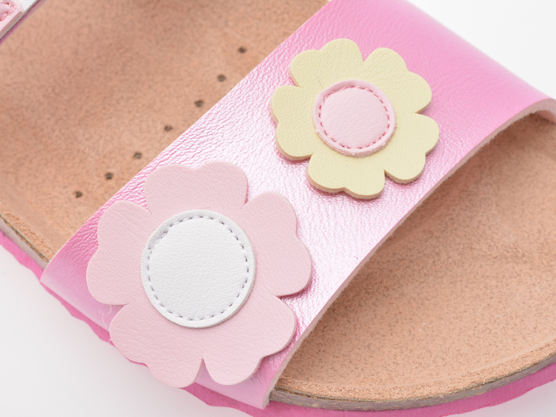 Sandale GEOX roz, J558MD, din piele ecologica