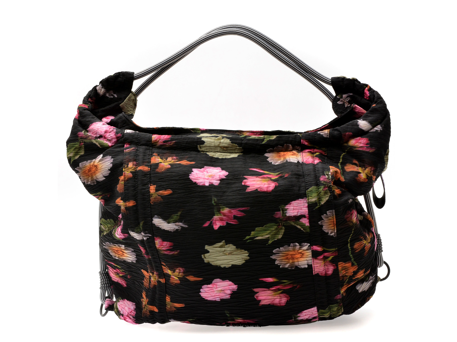 Geanta DESIGUAL neagra, SAXY22, din material textil