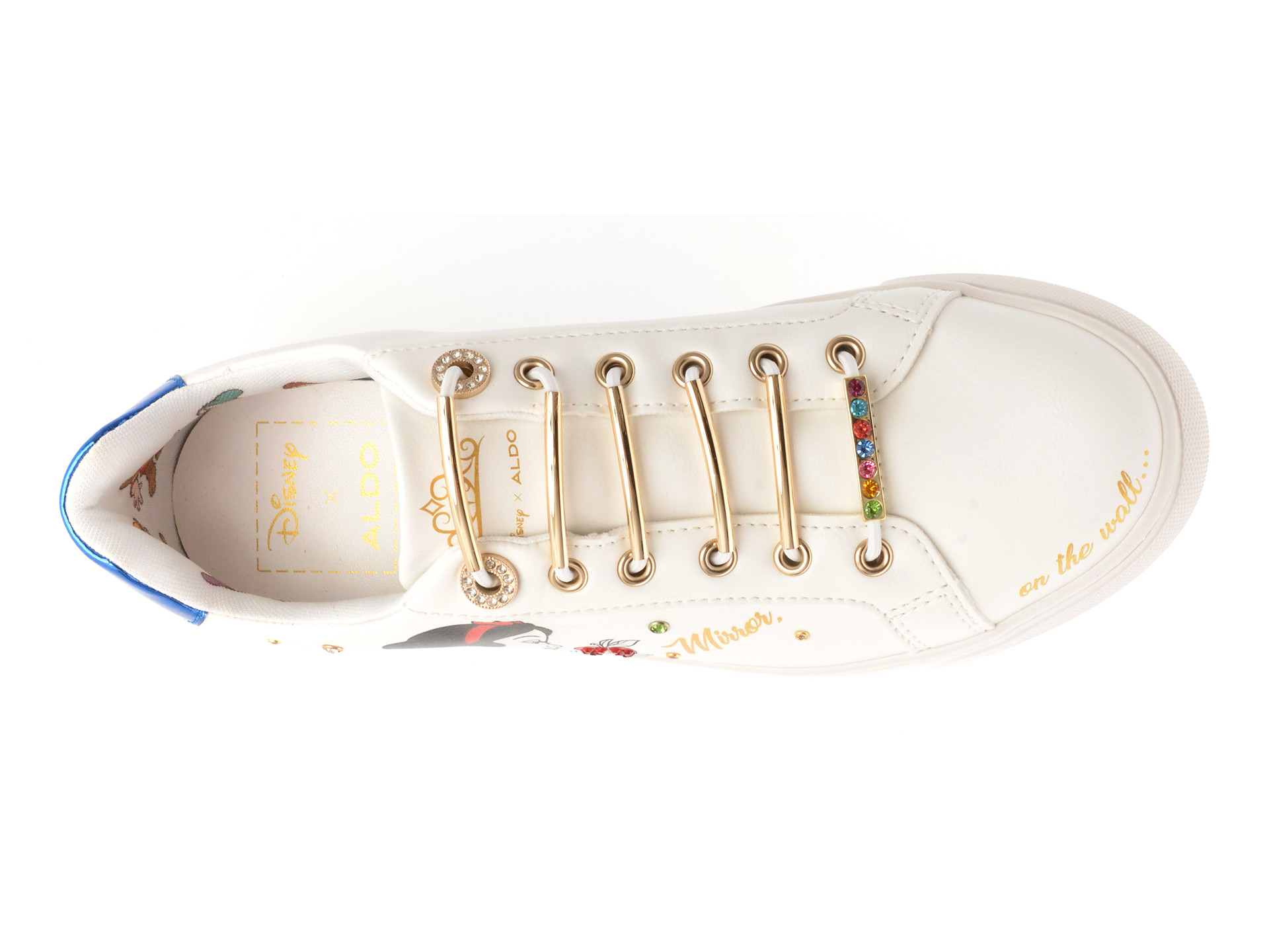 Pantofi sport ALDO albi, SNOW WHITE KICKS 110, din piele ecologica