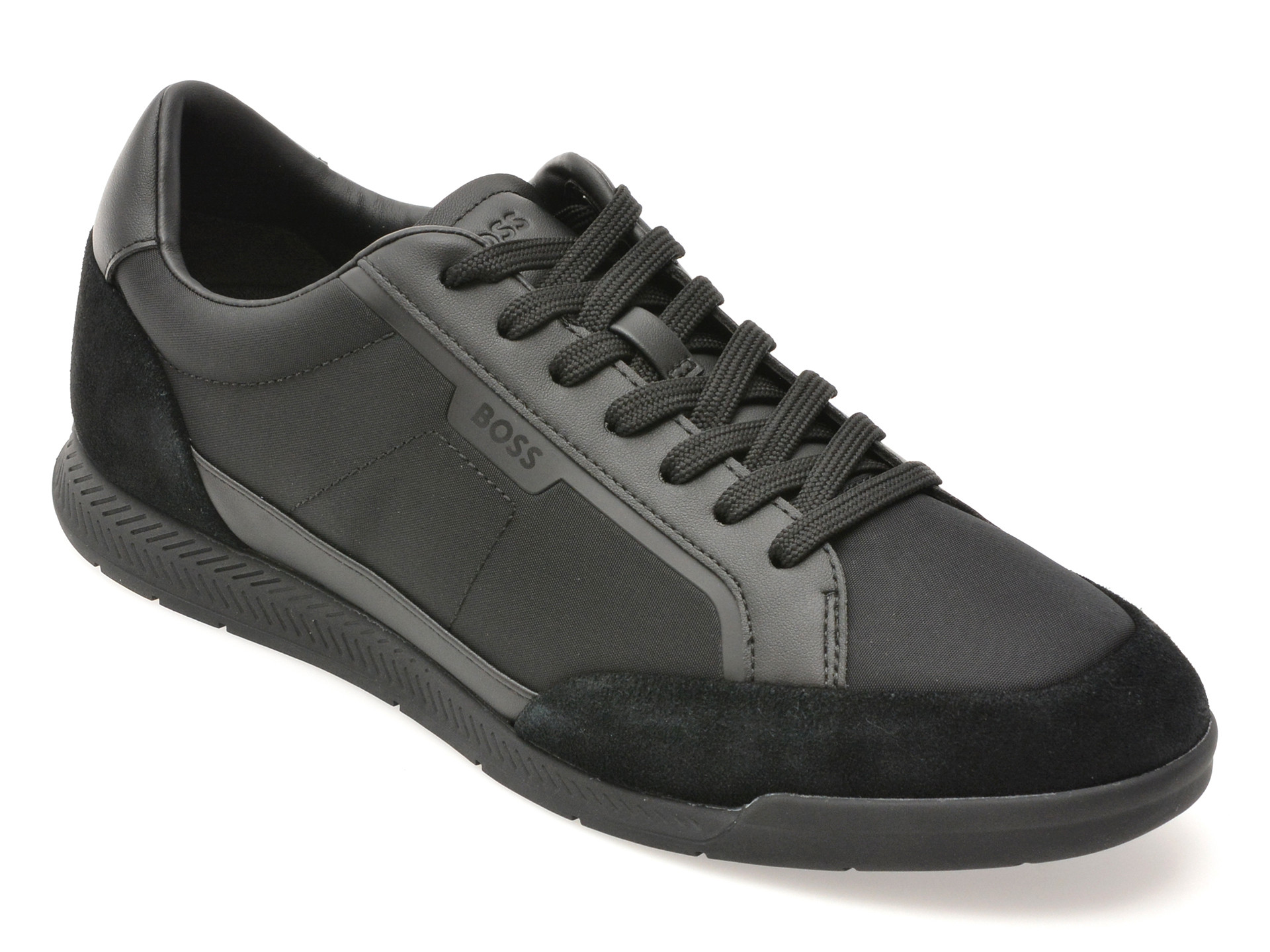 Pantofi sport BOSS negri, 8864, din material textil