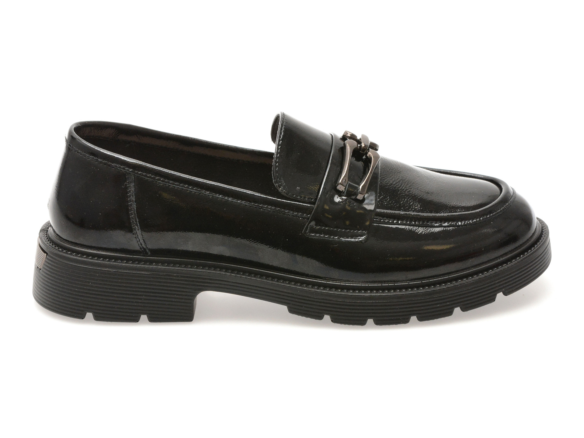 Mocasini EPICA negri, 950, din piele naturala lacuita