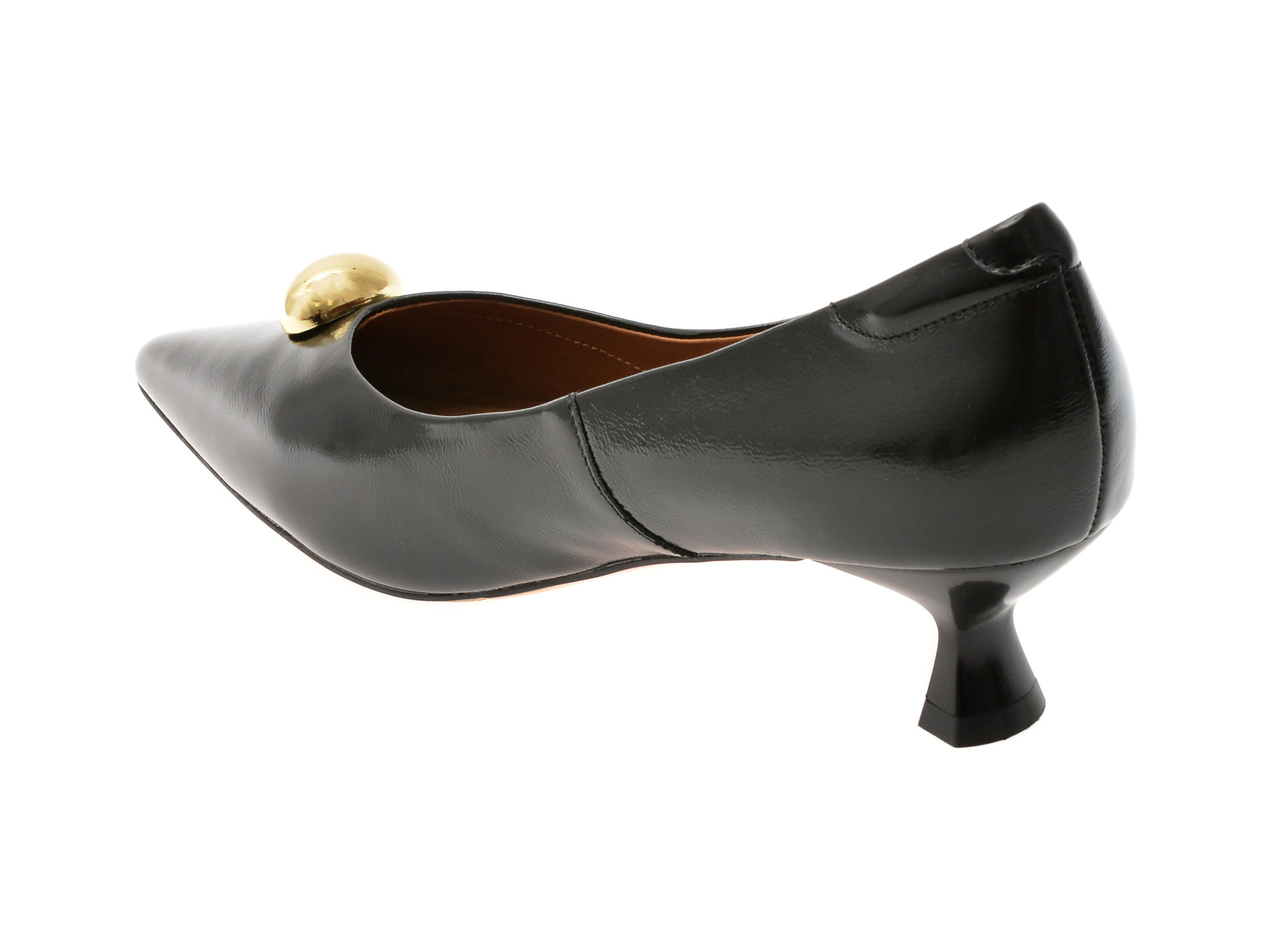 Pantofi eleganti EPICA negri, D97727, din piele naturala