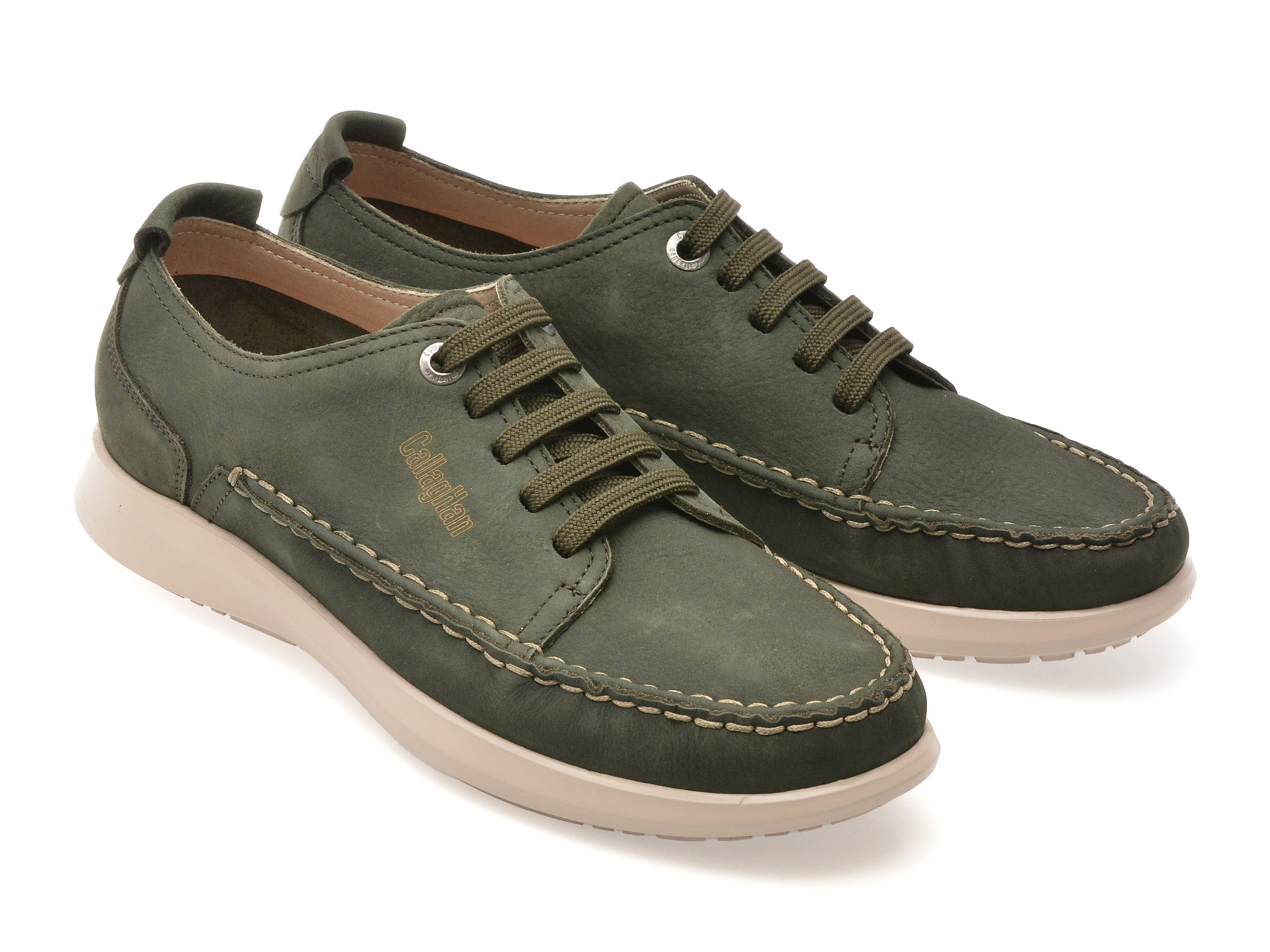 Mocasini CALLAGHAN verzi, 62200, din nabuc