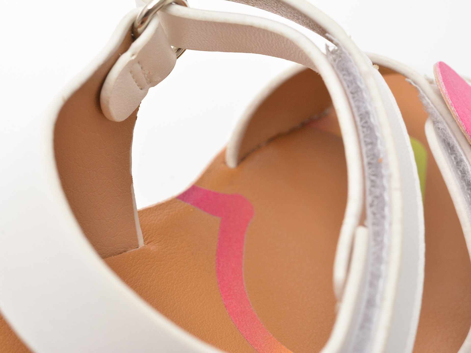 Sandale SELECTION KIDS albe, 82948, din piele ecologica