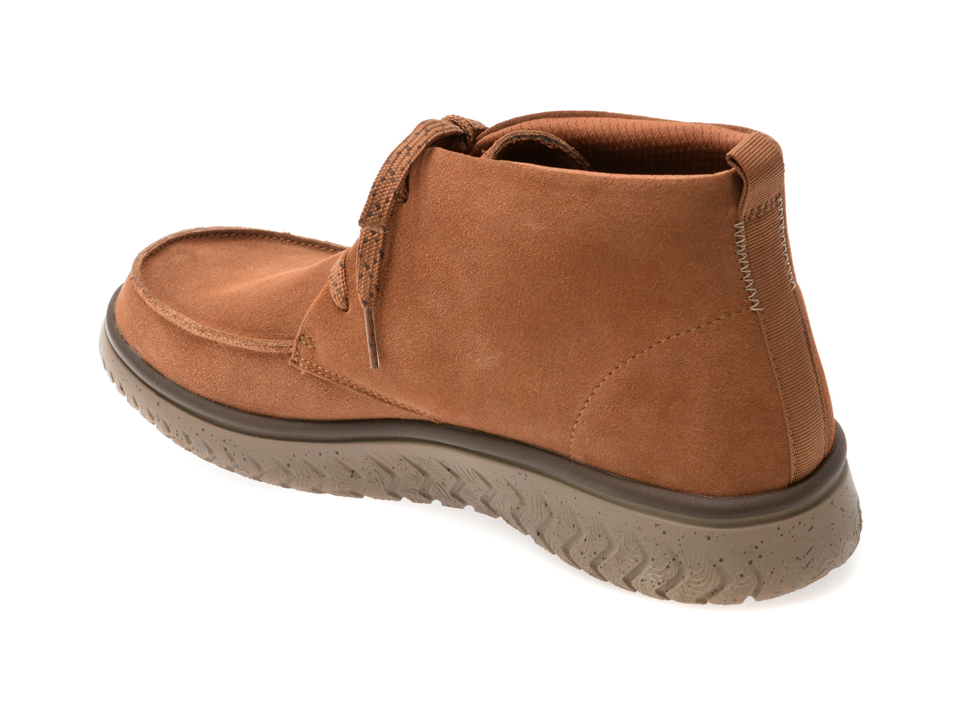 Ghete CLARKS maro, RELAX LITE MOC, din piele intoarsa
