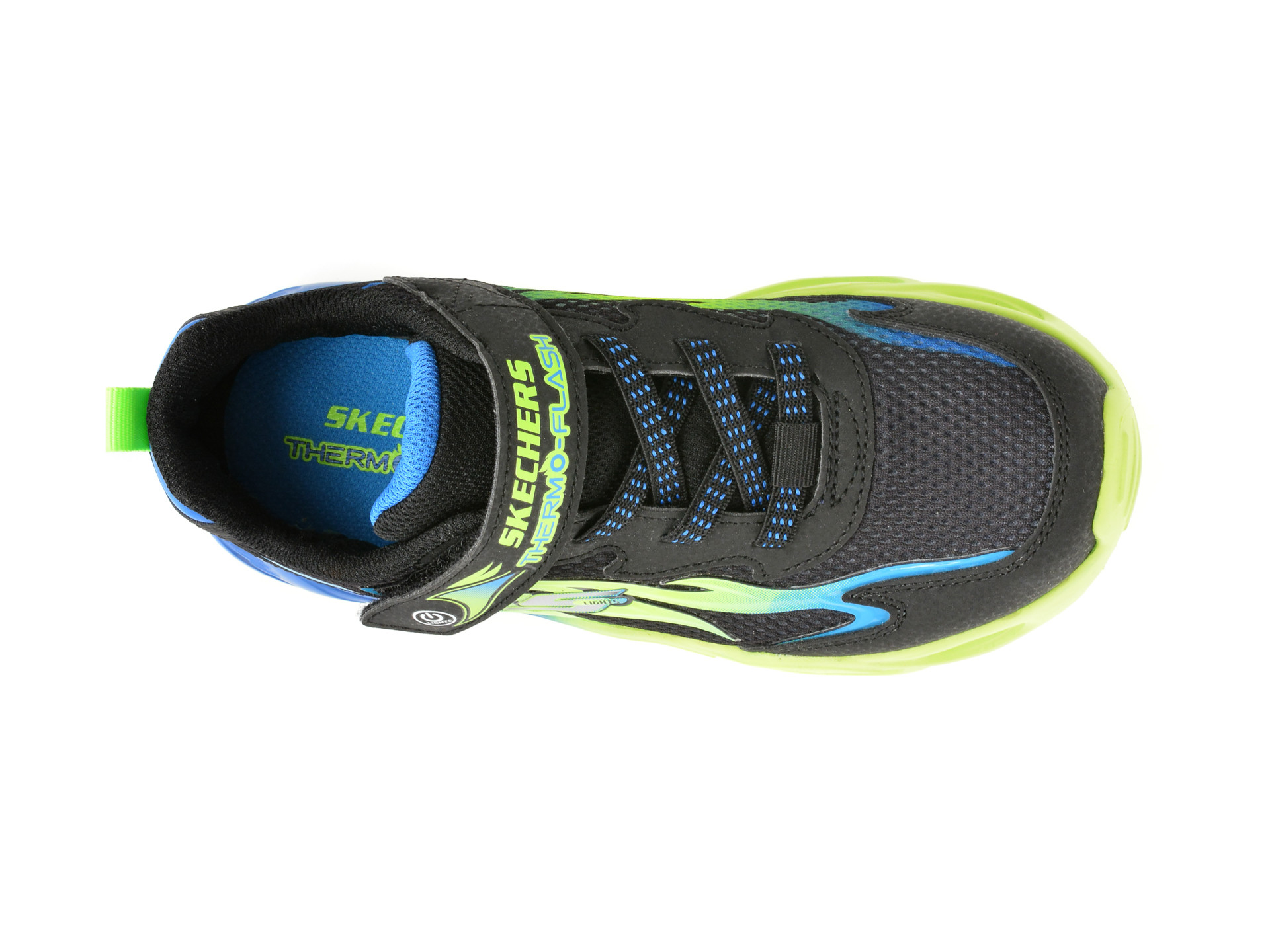 Pantofi sport SKECHERS negri, THERMO-FLASH, din material textil