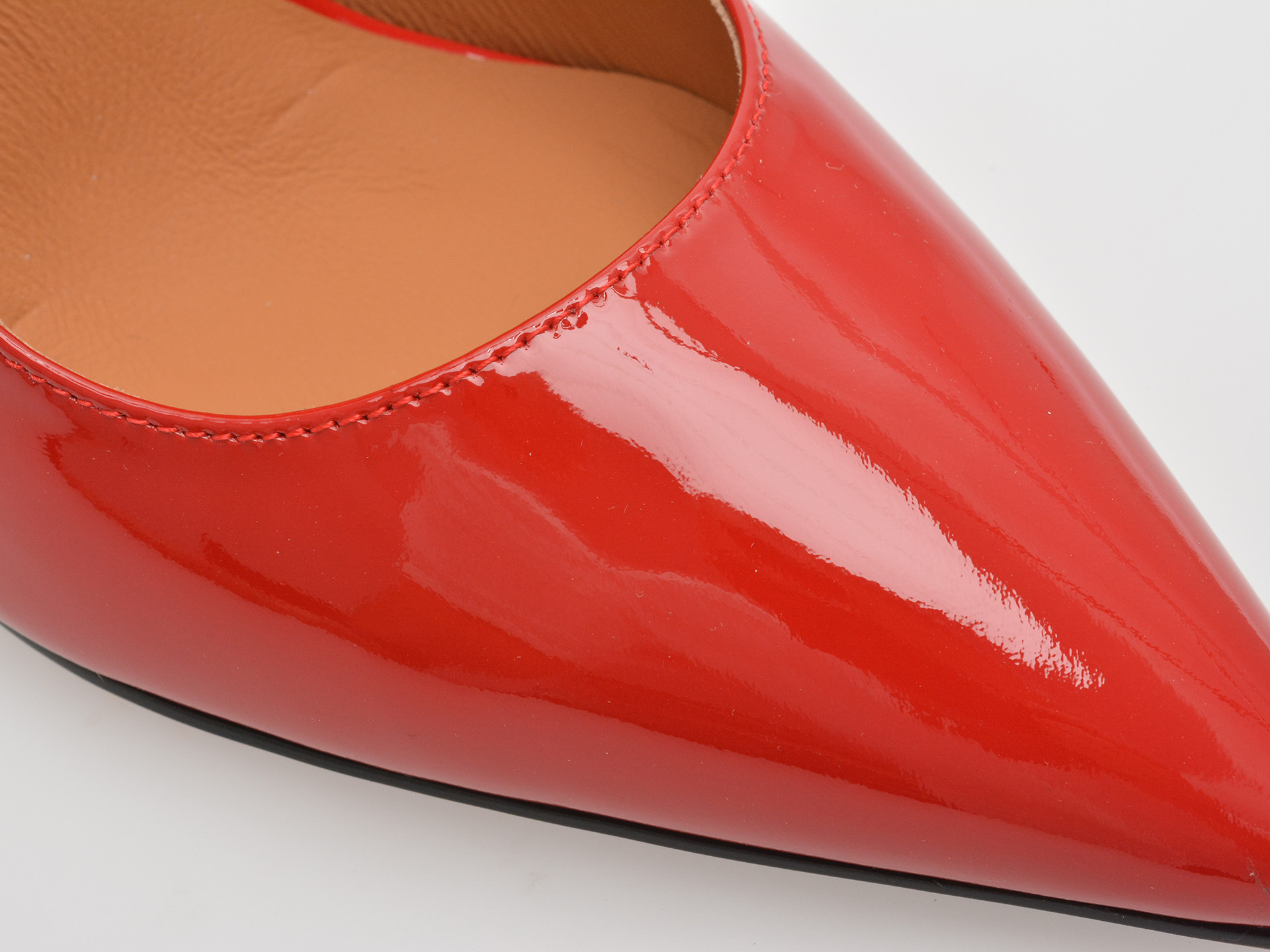 Pantofi eleganti EPICA rosii, E19070, din piele naturala lacuita