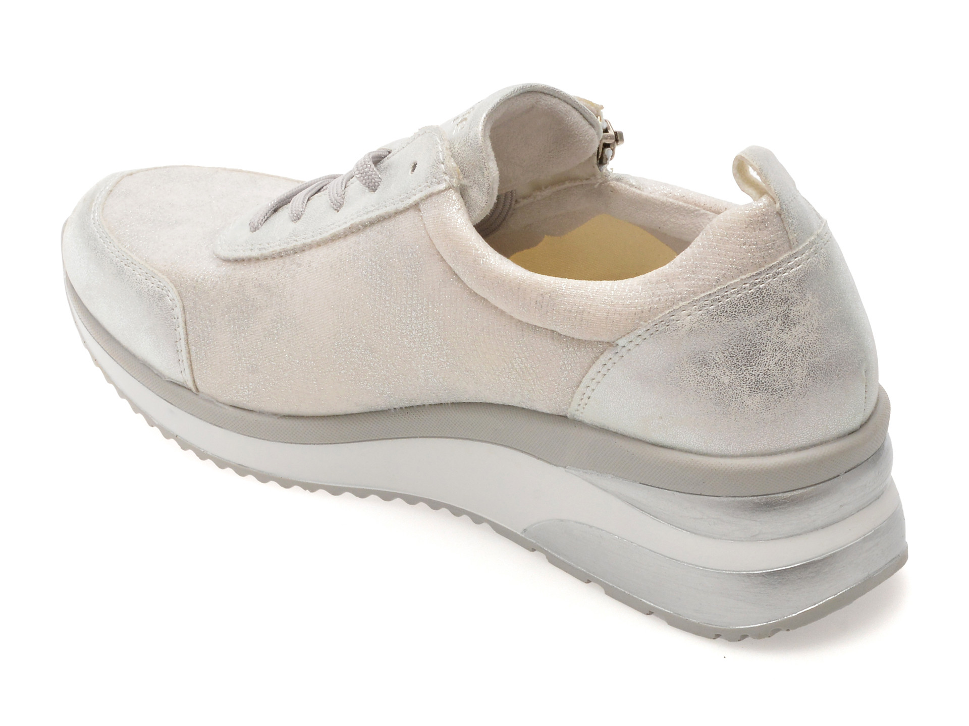 Pantofi sport REMONTE albi, D2401, din material textil