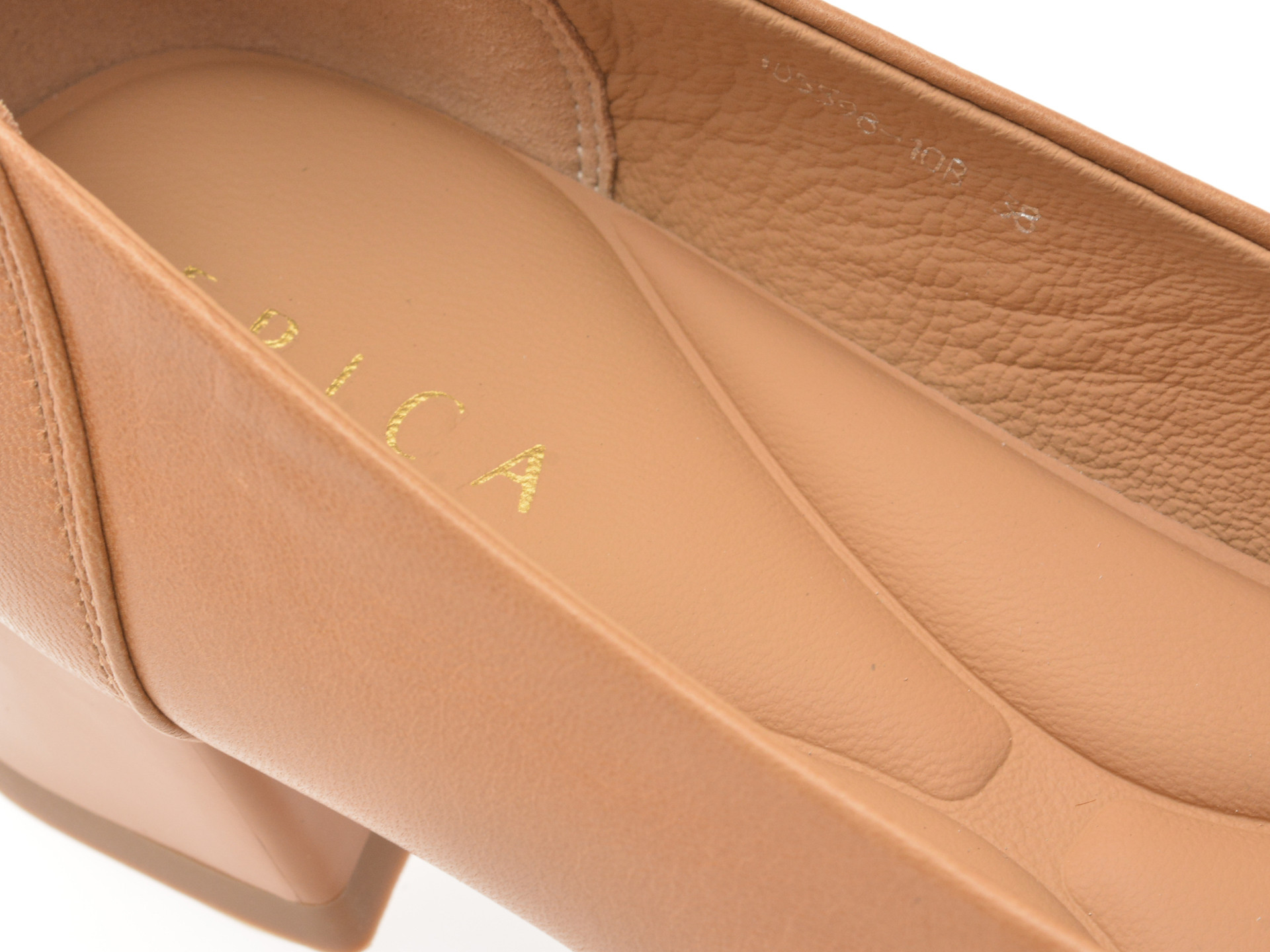 Balerini EPICA bej, 1D5598, din piele naturala