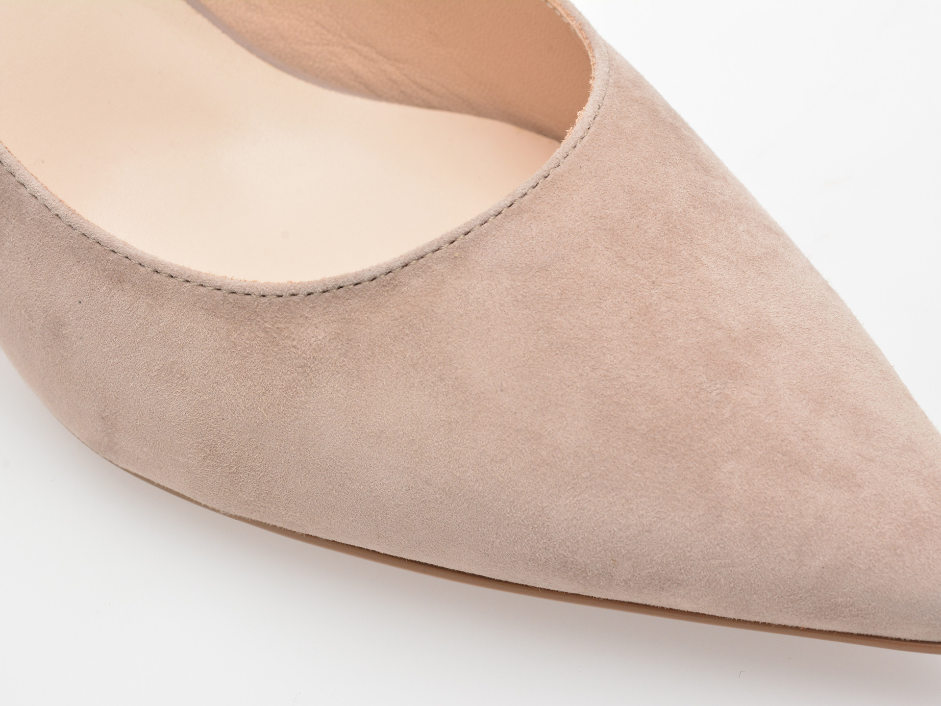 Pantofi eleganti EPICA gri, E76, din piele intoarsa