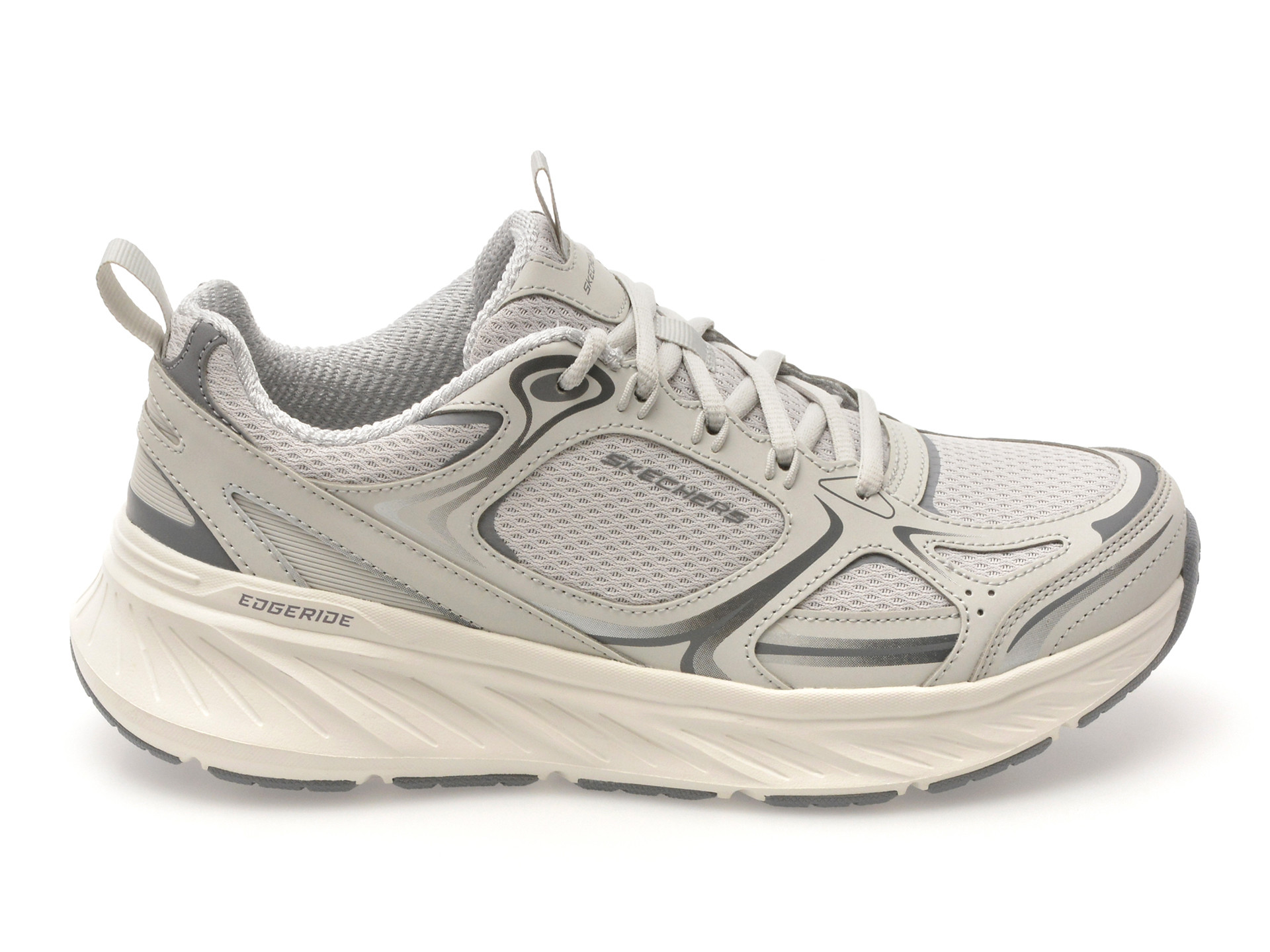 Pantofi sport SKECHERS gri, EDGERIDE, din material textil