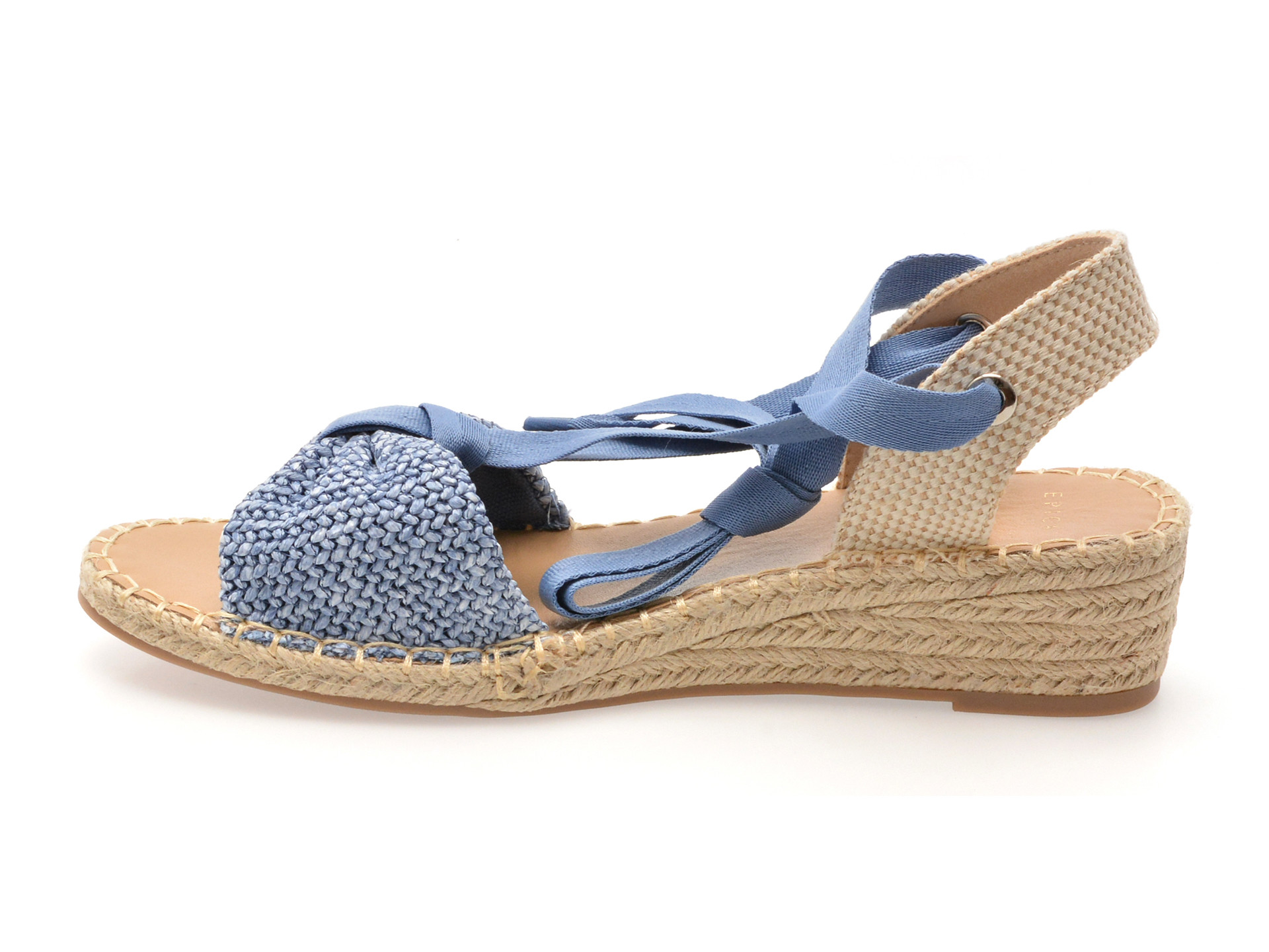 Sandale EPICA albastre, 82917, din material textil