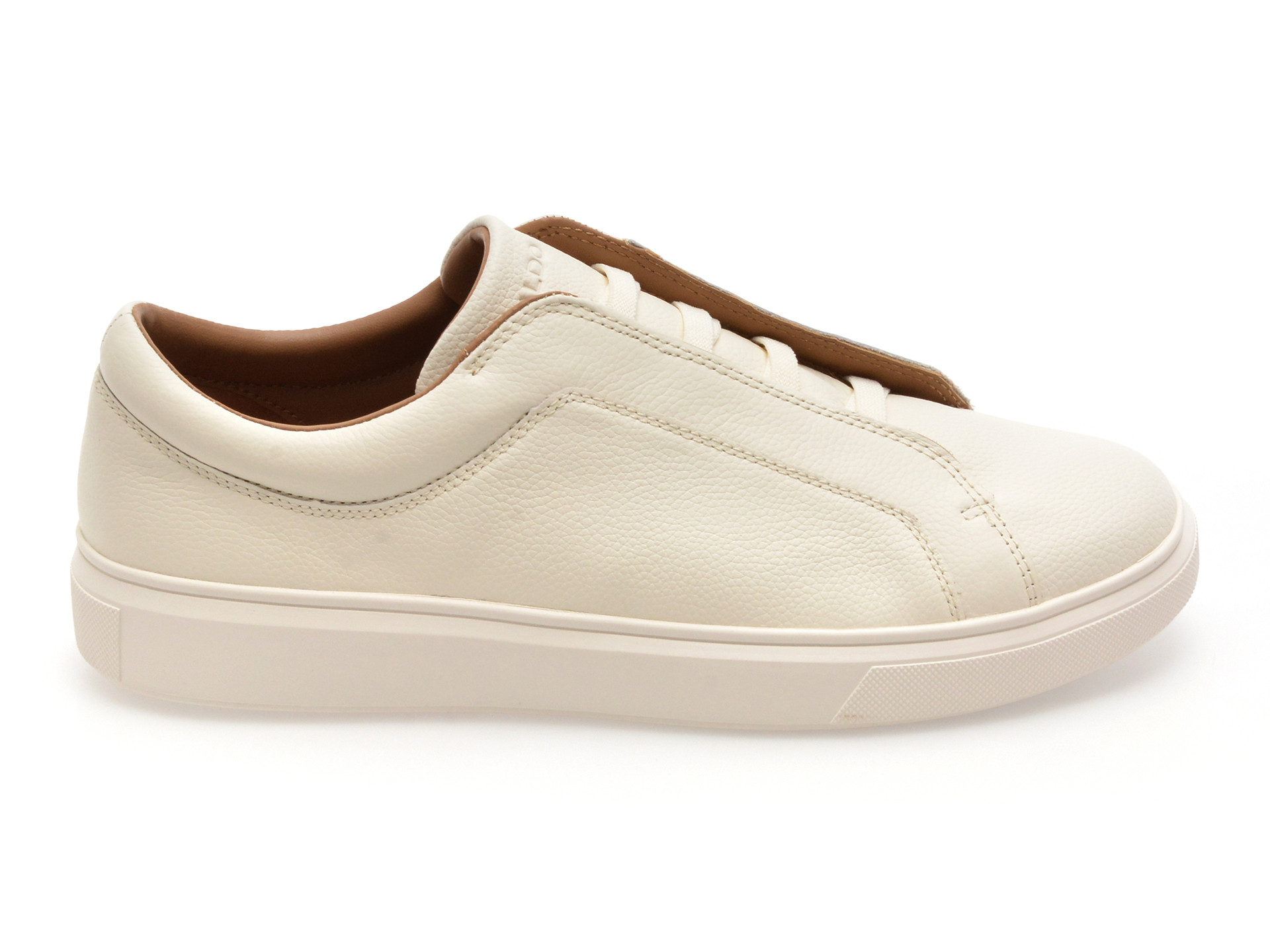 Pantofi sport ALDO albi, ABBOTT 270, din piele naturala