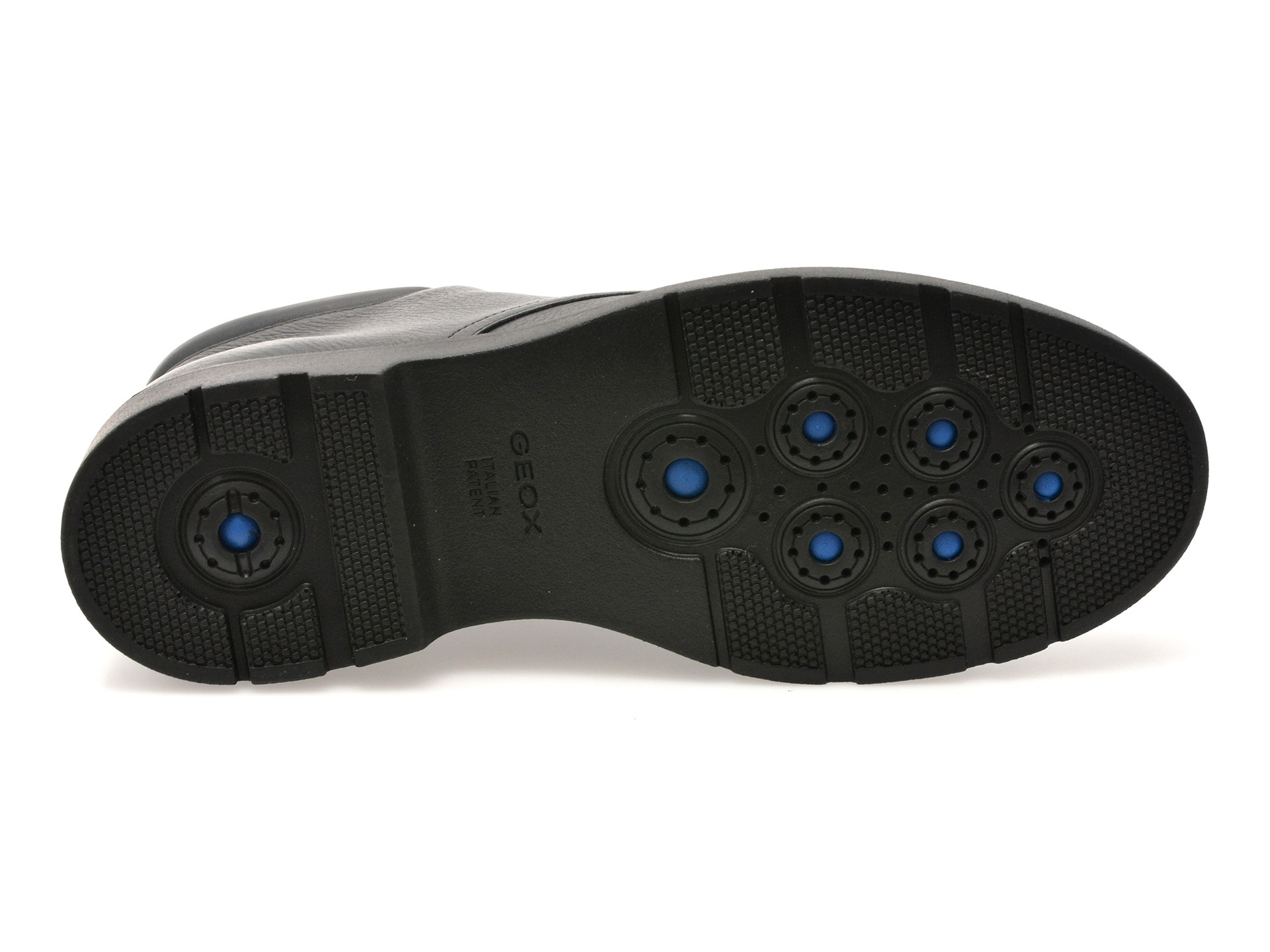 Ghete GEOX negre, U36D1B, din piele naturala