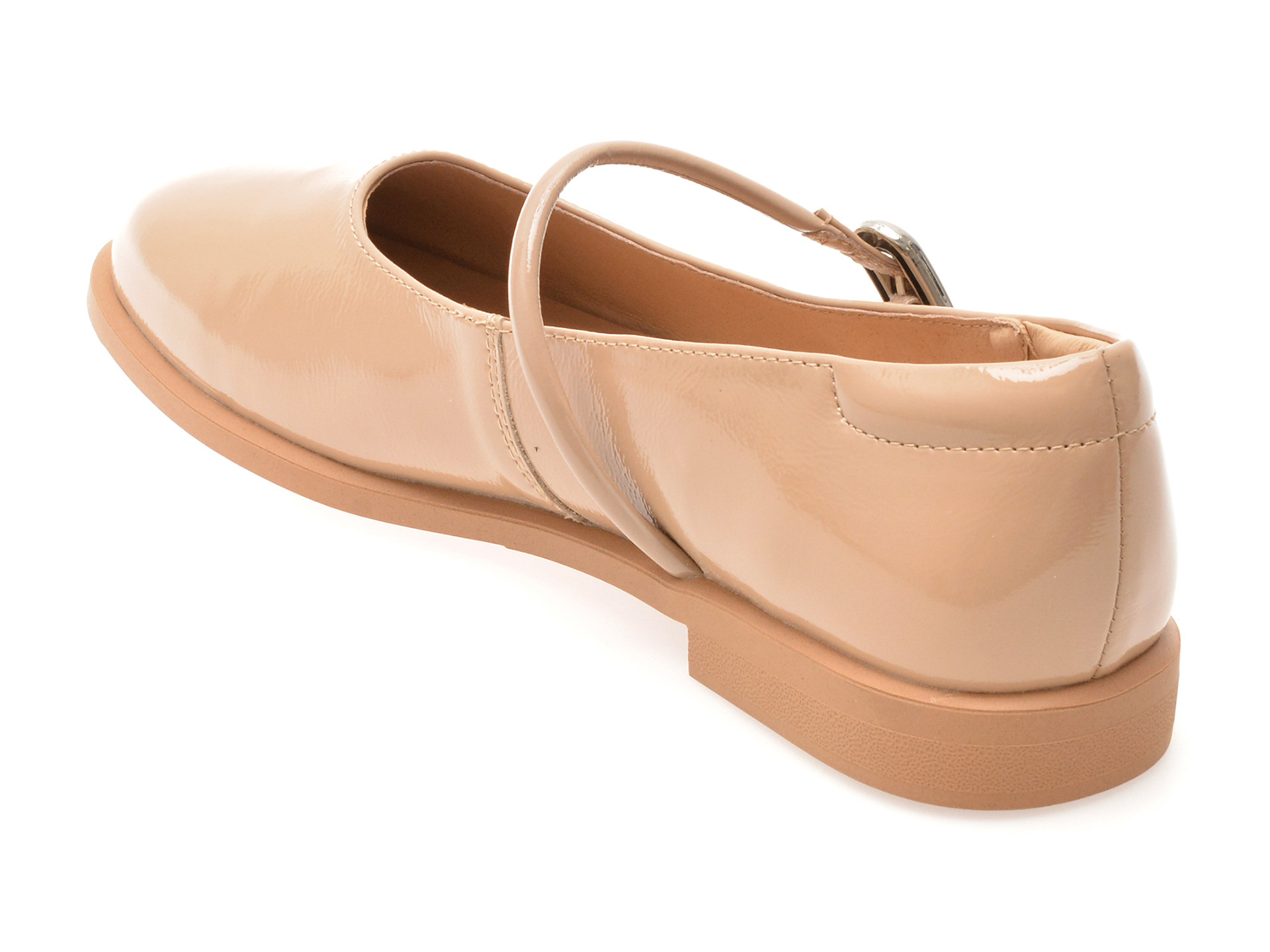 Pantofi IMAGE nude, V732G23, din piele naturala lacuita