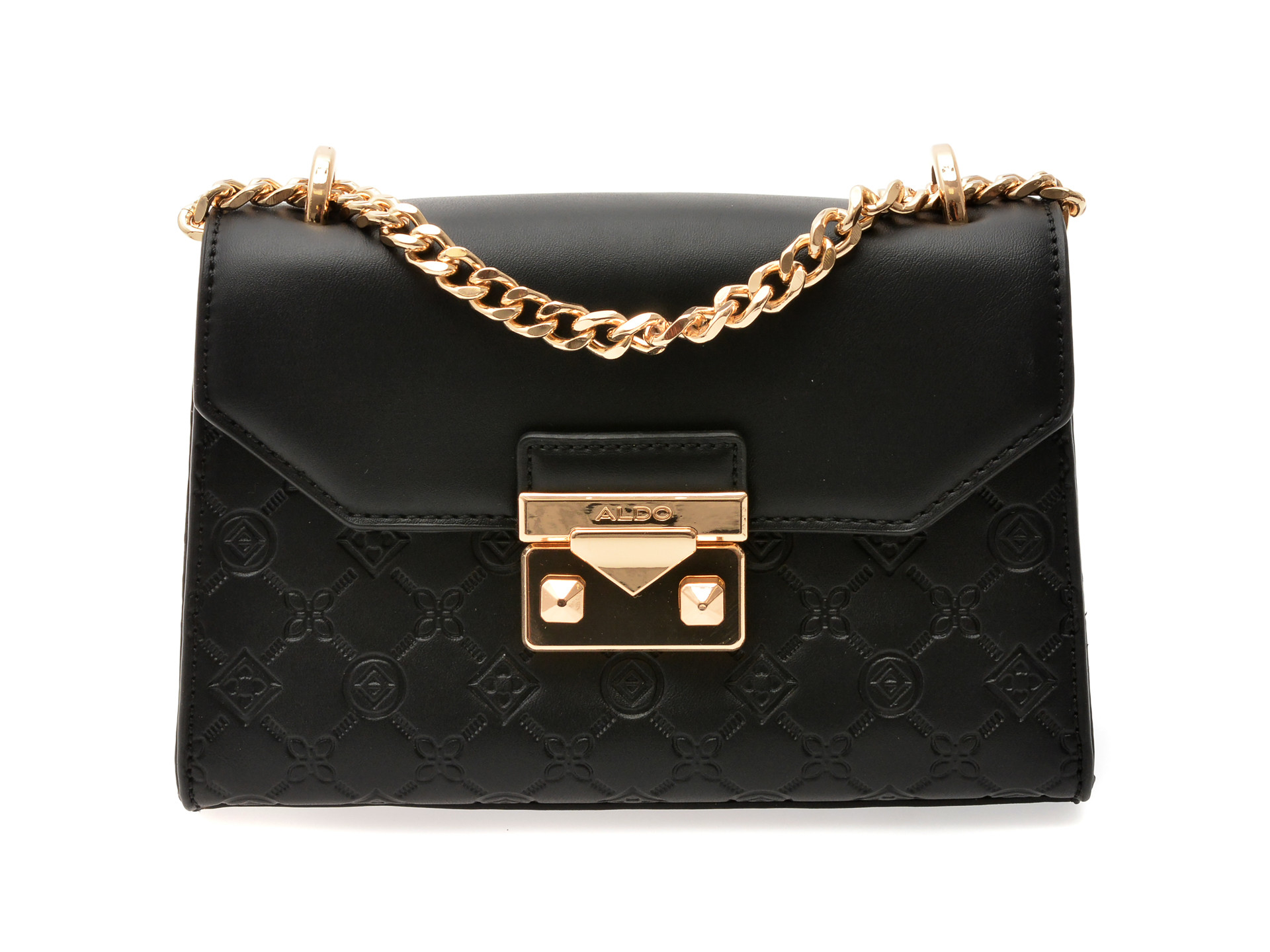 Geanta ALDO neagra, CRELALLE 001, din piele ecologica