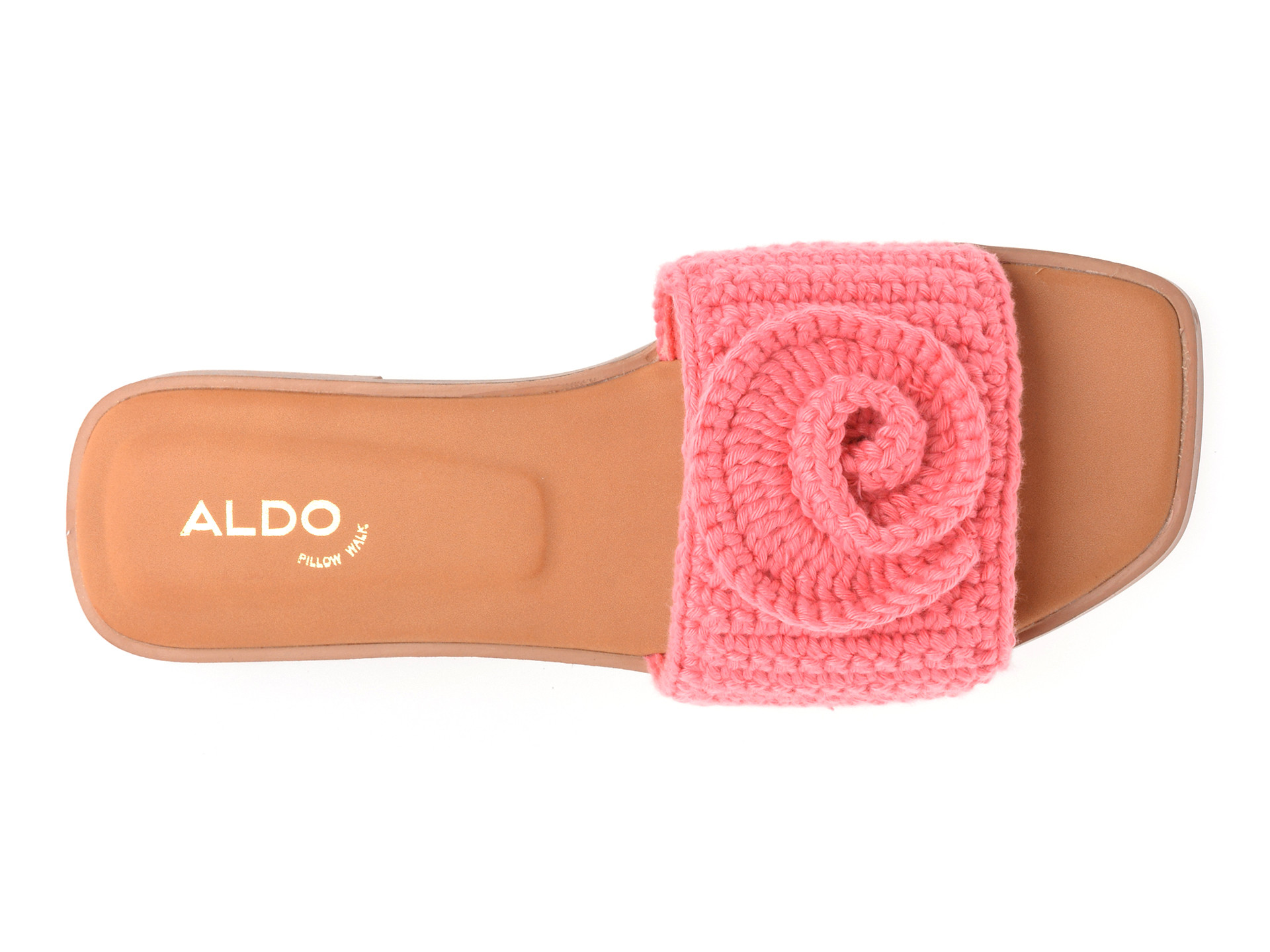 Papuci ALDO roz, SABBIA 660, din material textil