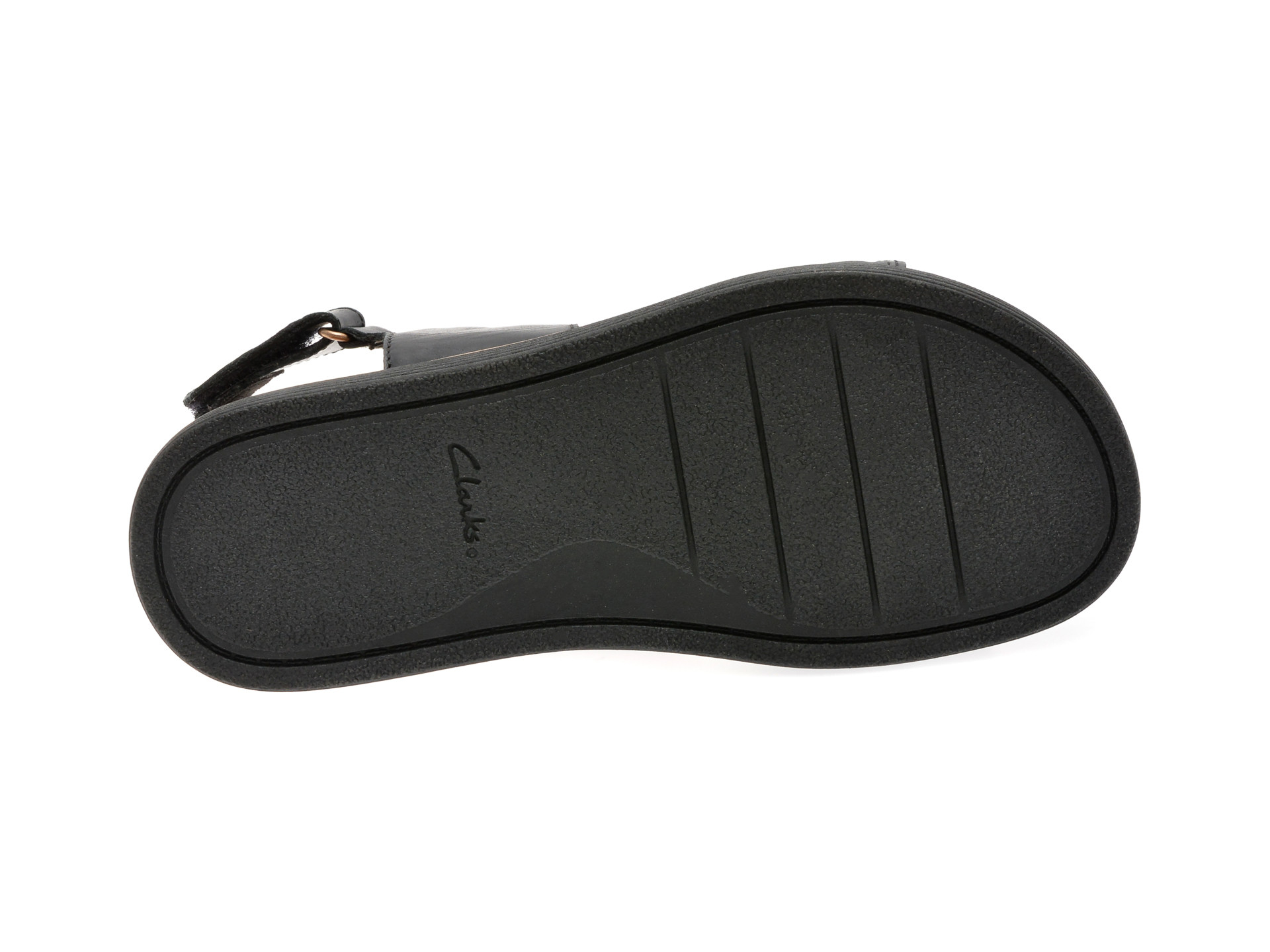 Sandale CLARKS negre, ARWELL GLIDE, din piele naturala
