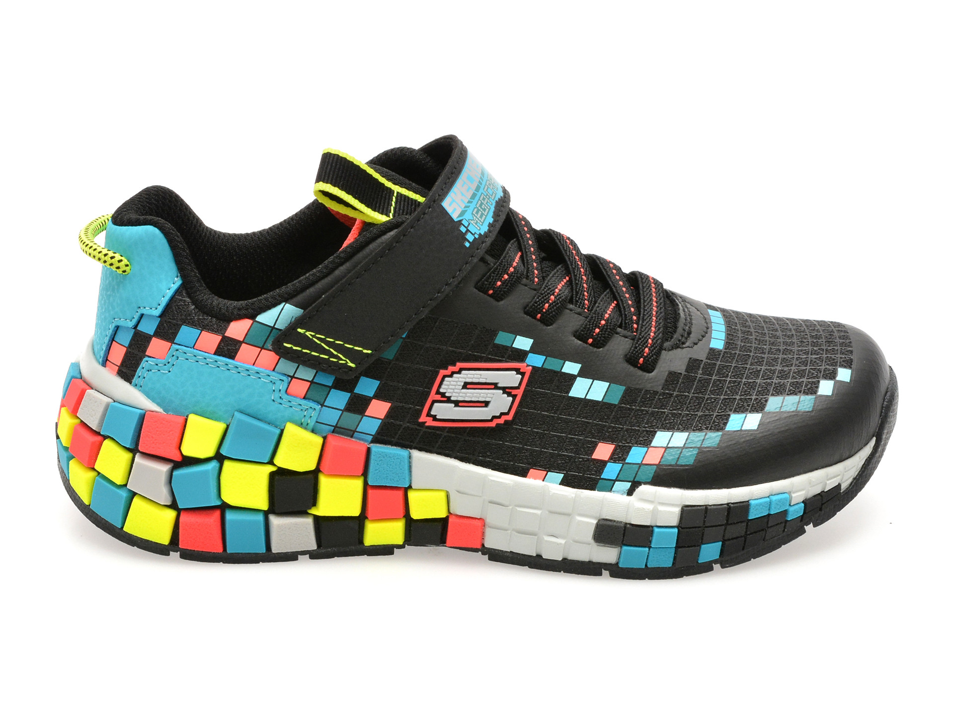 Pantofi sport SKECHERS negri, MEGA-CRAFT 3.0, din material textil