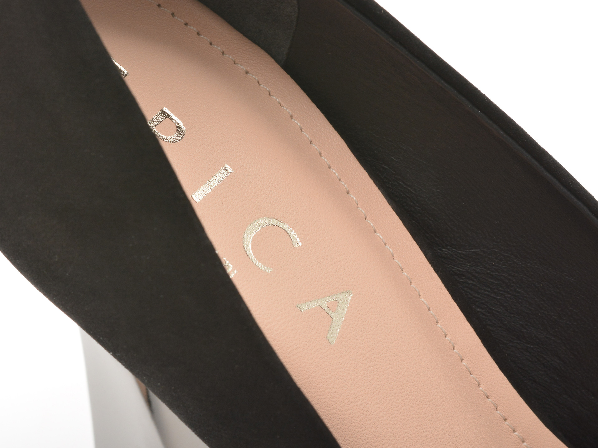 Pantofi eleganti EPICA negri, 9649835, din nabuc