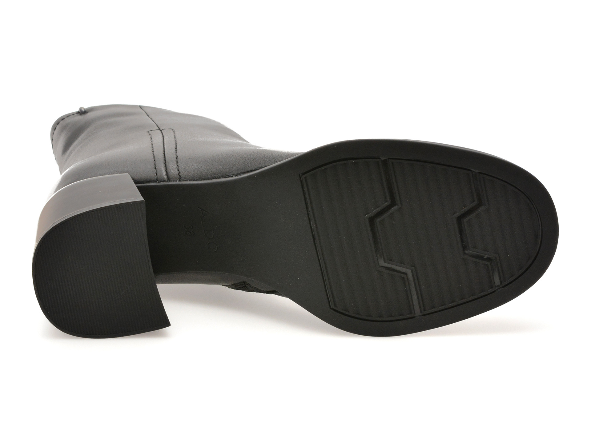 Ghete ALDO negre, D727, din piele naturala