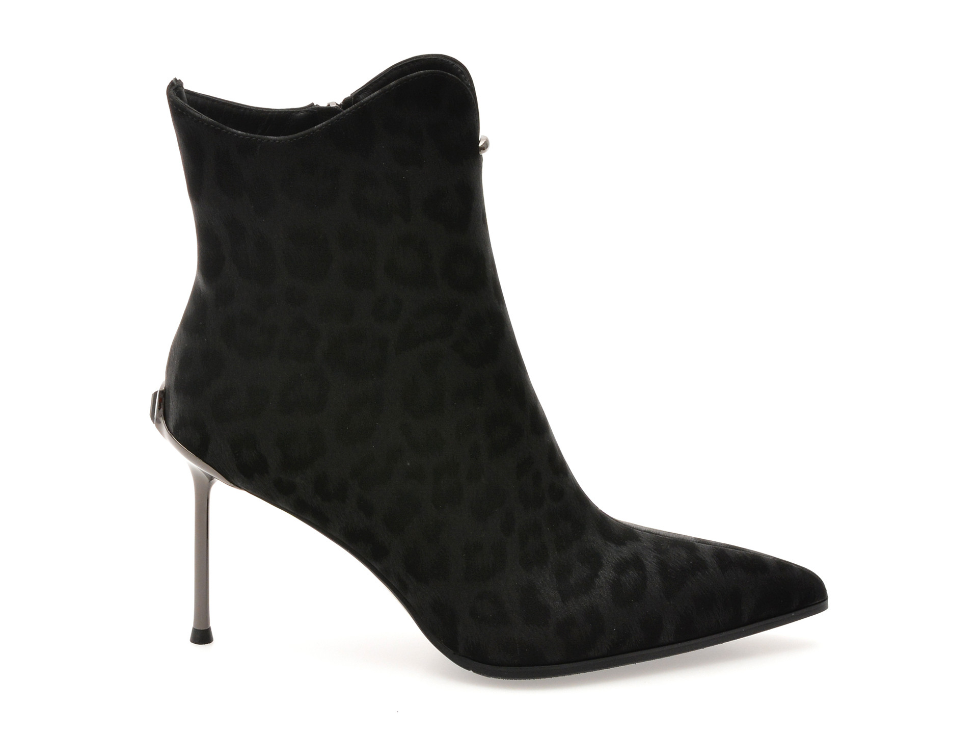 Botine elegante EPICA negre, 202760, din piele naturala