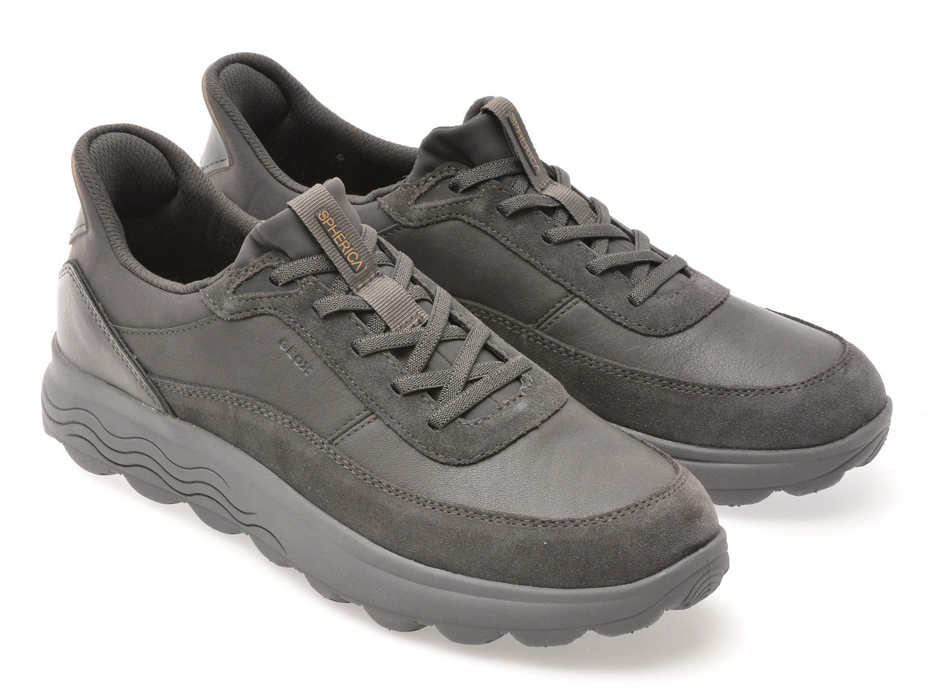 Pantofi sport GEOX gri, U56MPA, din piele naturala