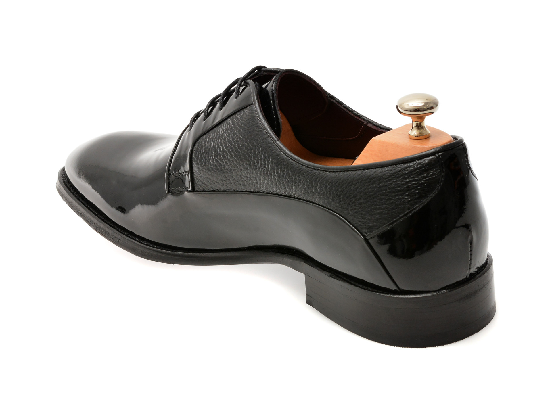Pantofi elegante LE COLONEL negri, 49829, din piele naturala lacuita