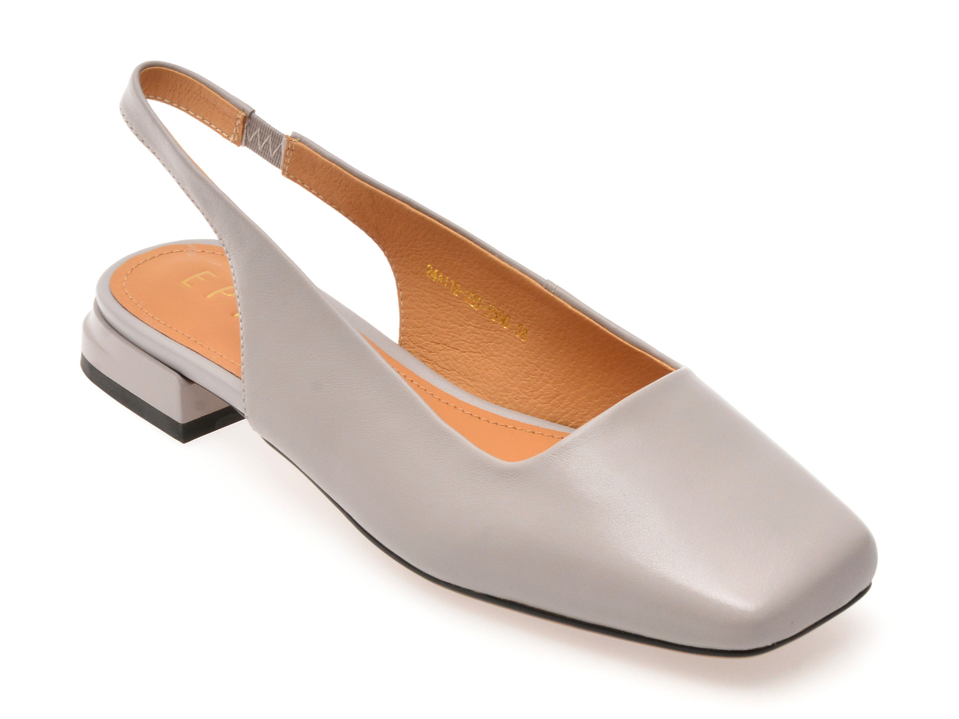 Pantofi EPICA gri, 32S, din piele naturala