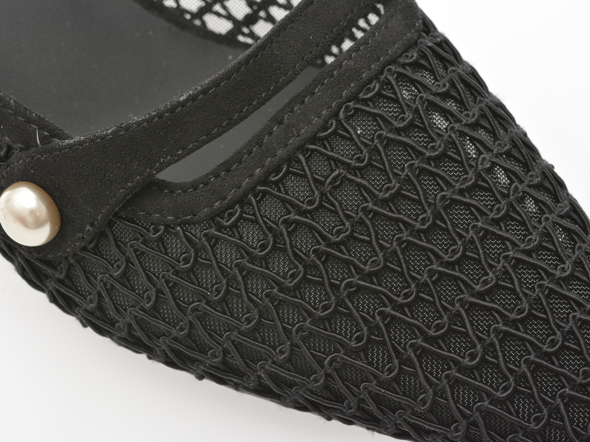 Pantofi eleganti EPICA negri, 26Q2118, din material textil