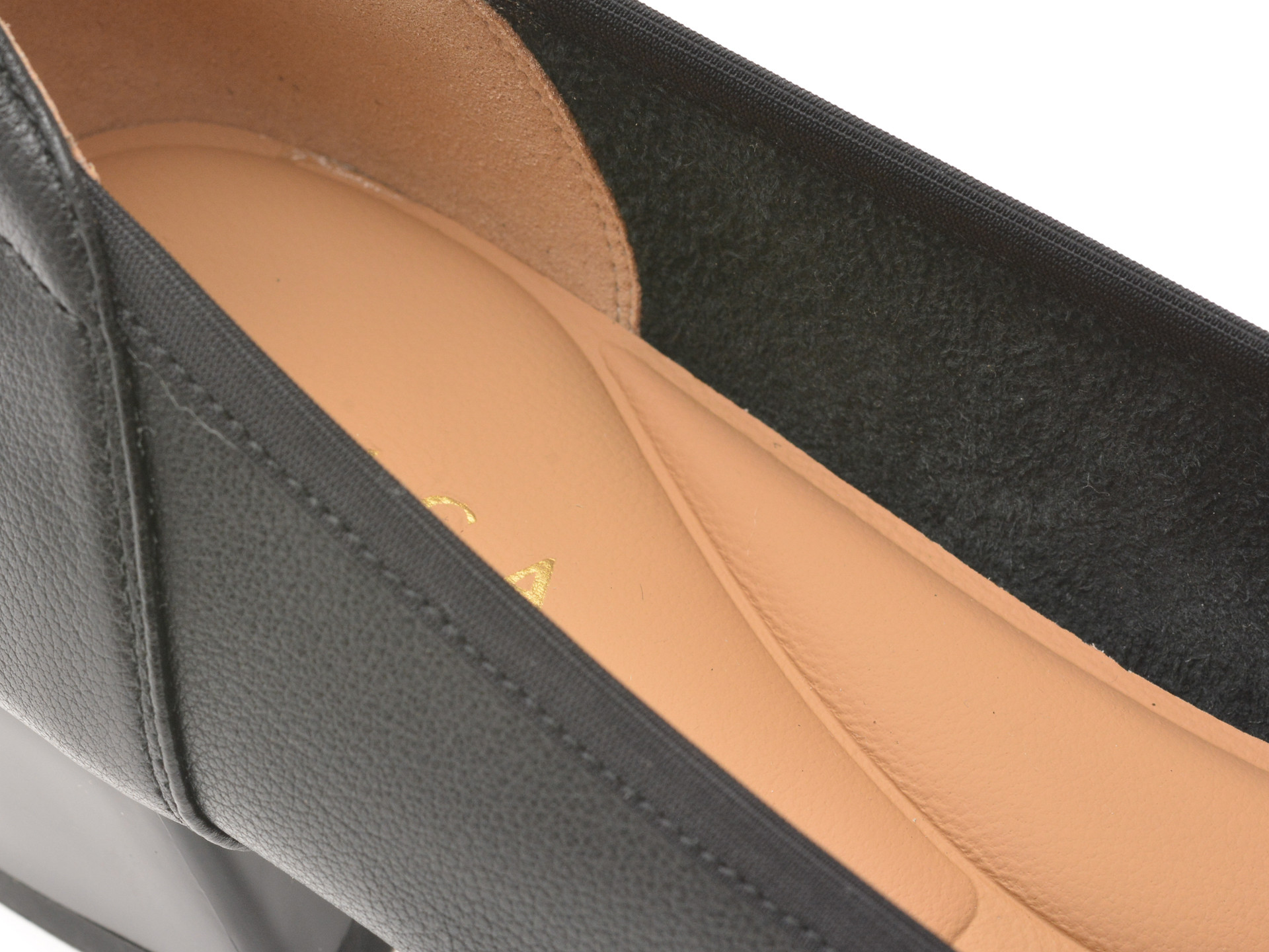 Balerini EPICA negri, 1D5570, din piele naturala