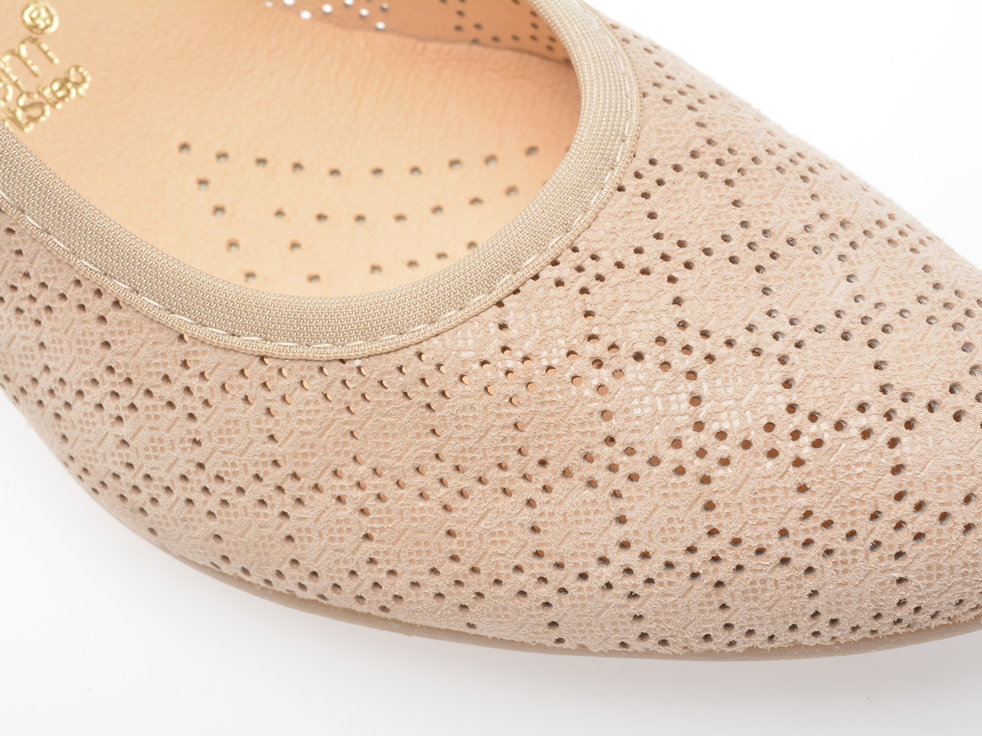 Pantofi IMAGE bej, 6743, din piele naturala