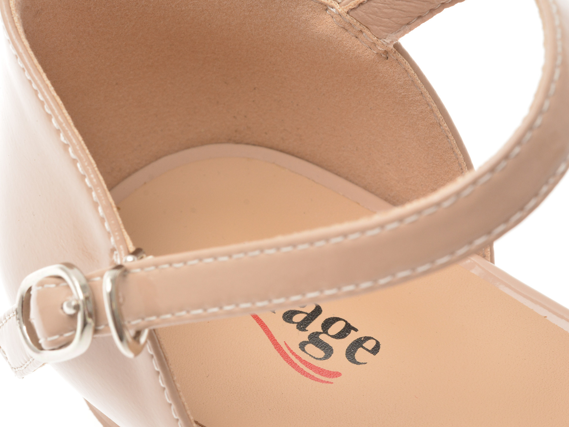 Sandale IMAGE nude, 1369G20, din piele naturala lacuita