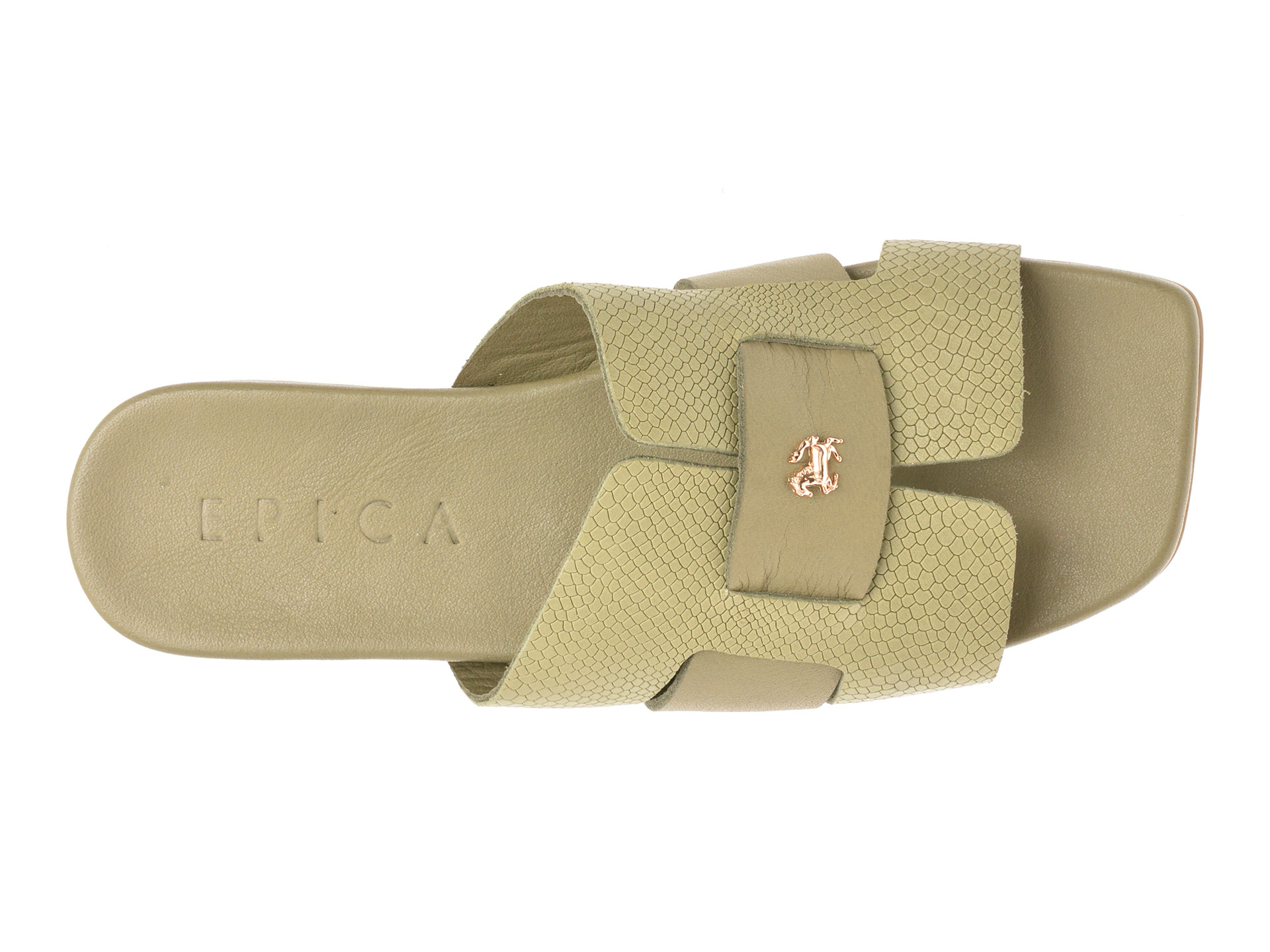 Papuci EPICA kaki, 459983, din piele naturala