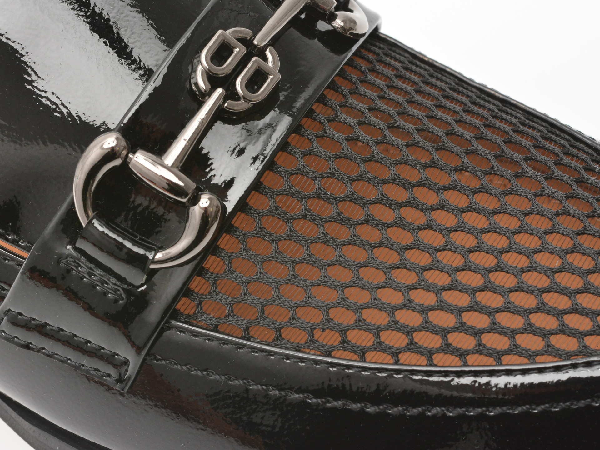 Mocasini EPICA negri, H138, din piele natuala lacuita