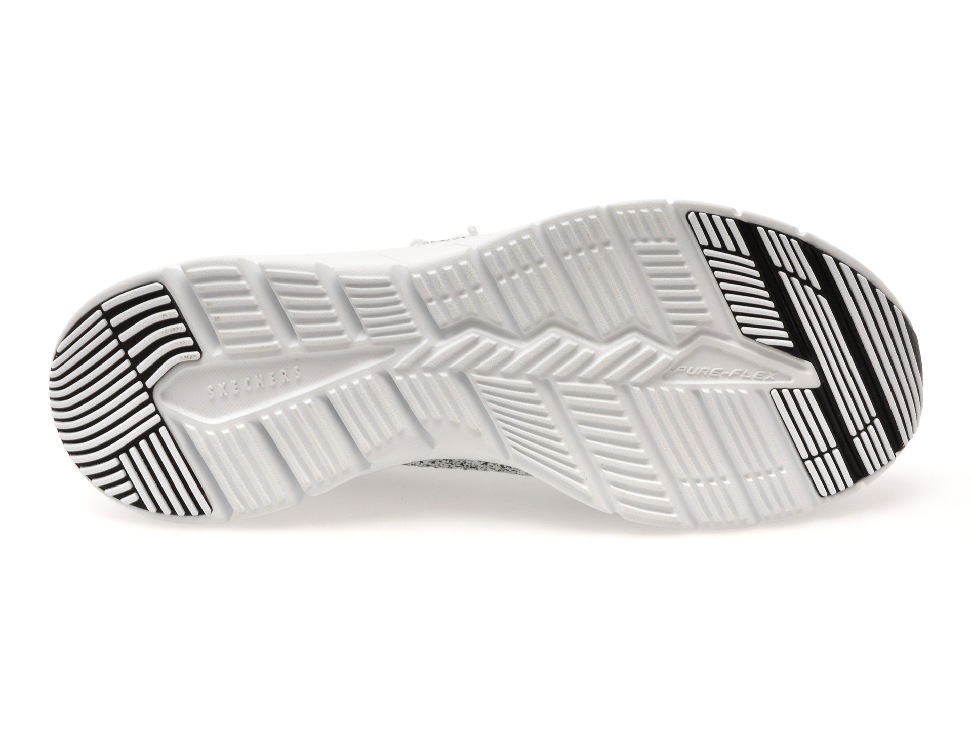 Pantofi sport SKECHERS albi, PURE FLEX, din material textil