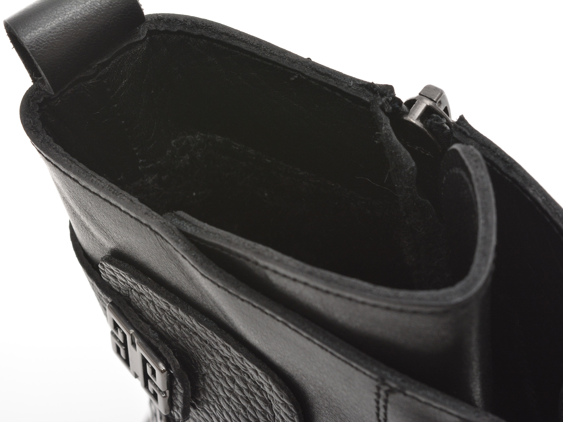 Bocanci IMAGE negri, 1504244, din piele naturala