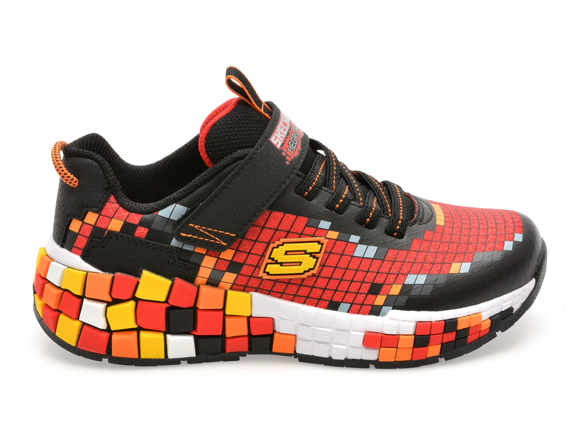 Pantofi sport SKECHERS rosii, MEGA-CRAFT 3.0, din piele ecologica