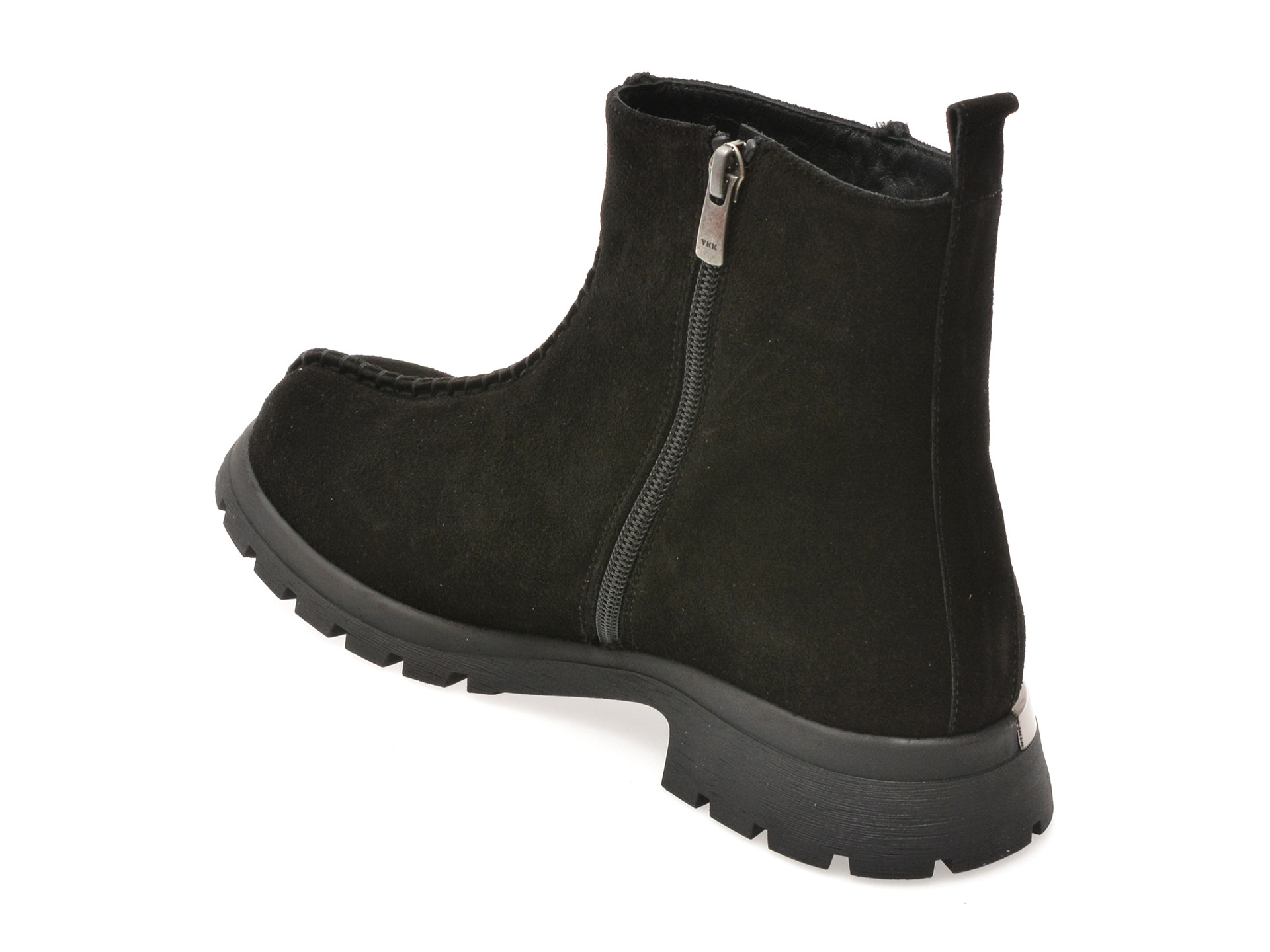 Ghete IMAGE negre, 208300, din piele intoarsa