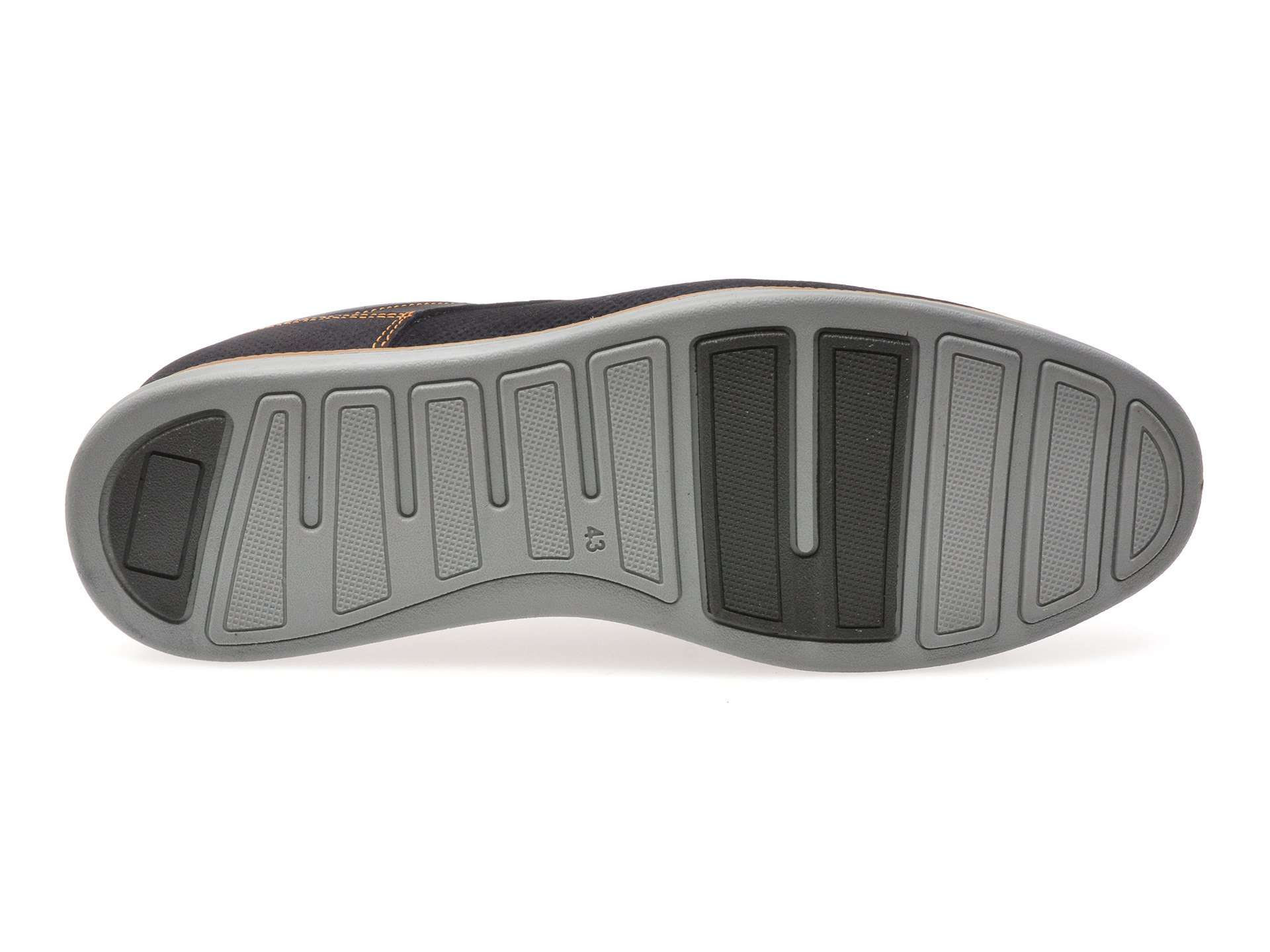 Pantofi OTTER bleumarin, A36, din nabuc