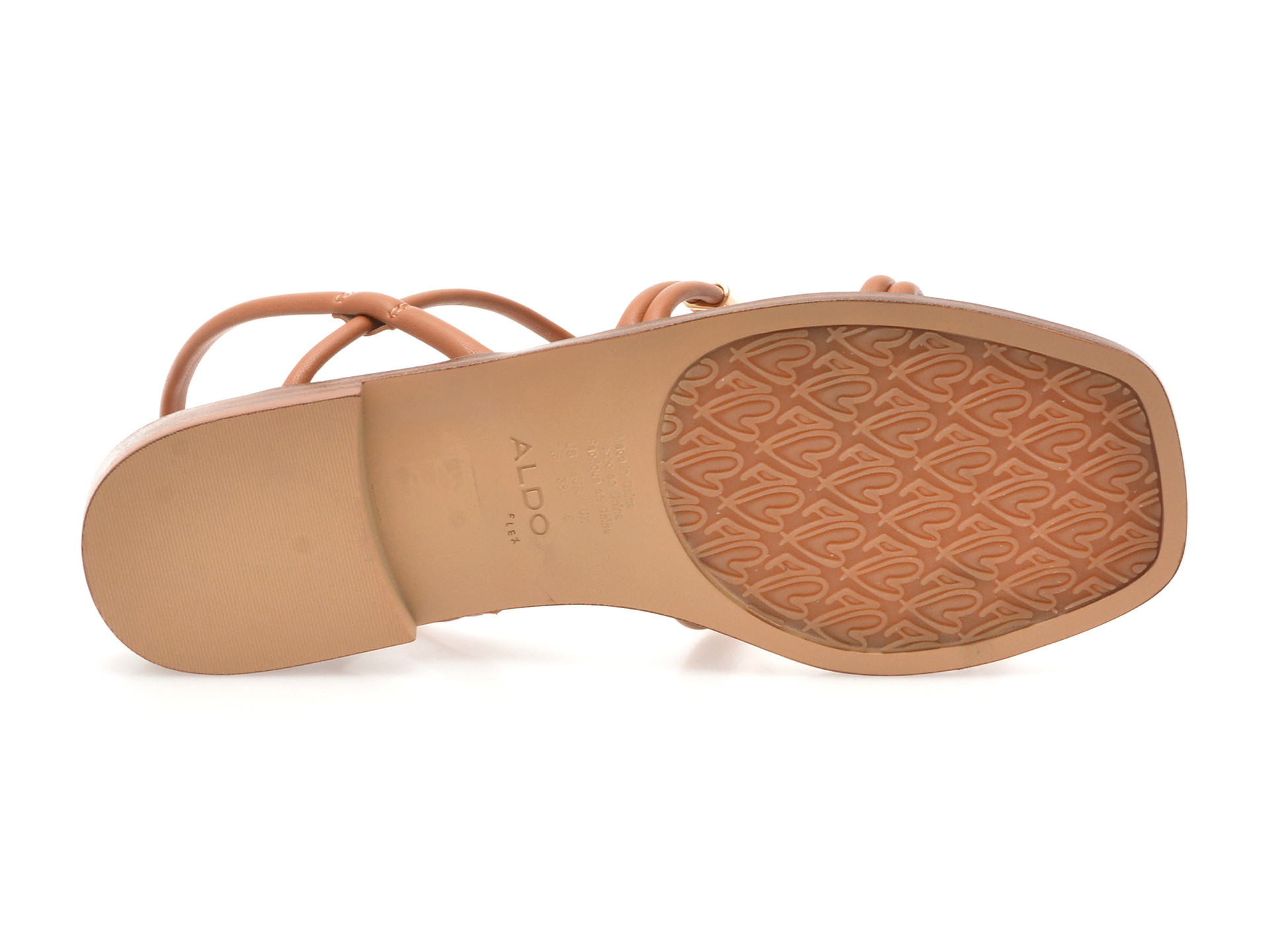 Sandale ALDO maro, BYCHAN 210, din piele ecologica