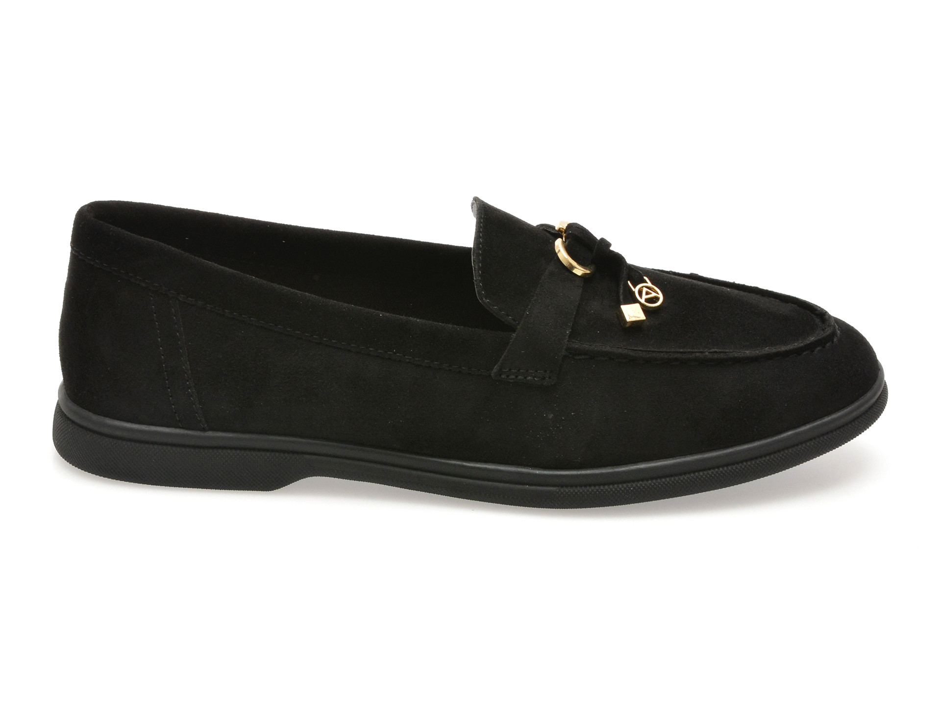 Mocasini ALDO negri, CRERAS-IN 004, din piele intoarsa