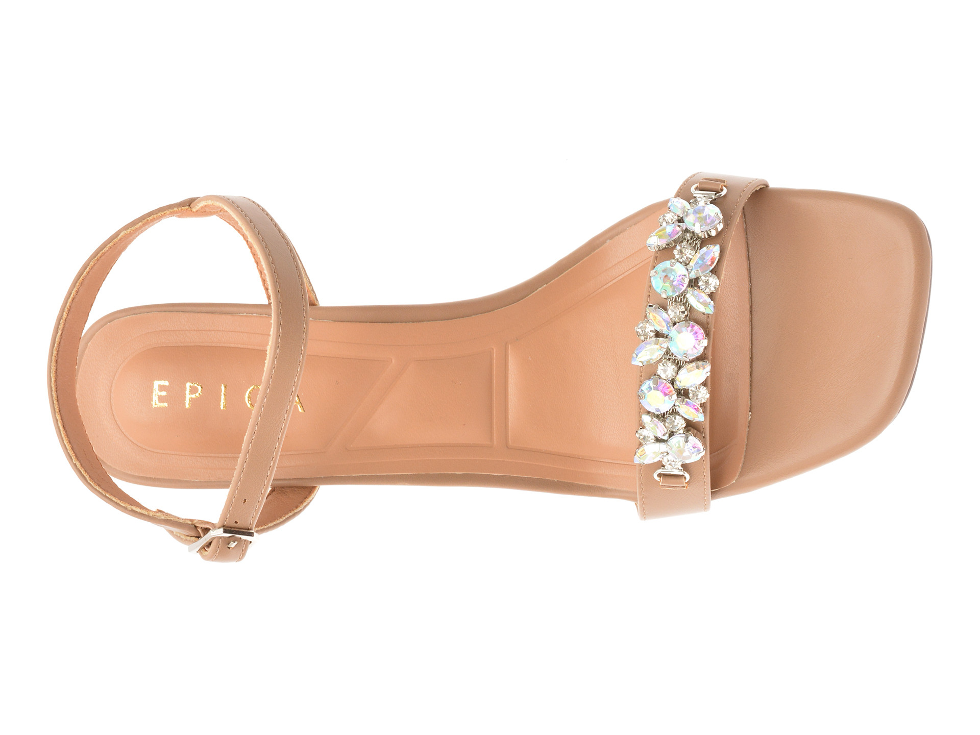 Sandale elegante EPICA maro, 82989, din piele ecologica