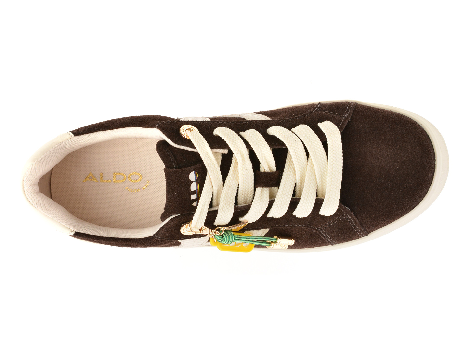 Pantofi sport ALDO maro, MTL72 SNEAKER, din piele intoarsa
