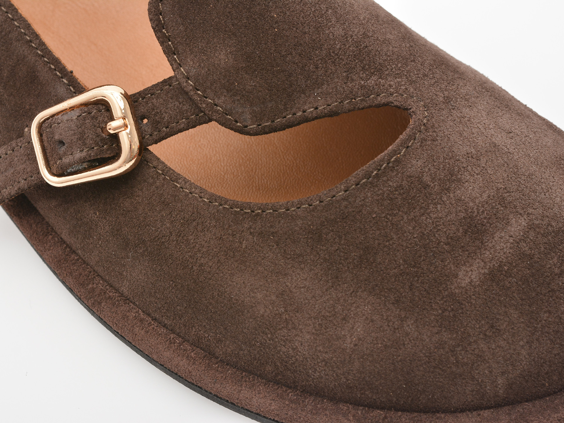 Pantofi EPICA maro, 1614033, din piele intoarsa