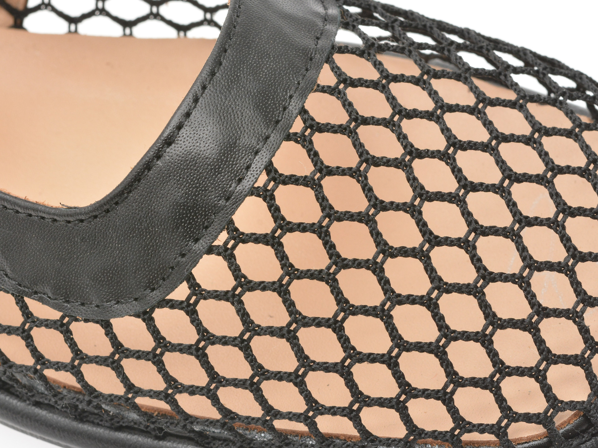 Balerini IMAGE negri, 574316, din material textil