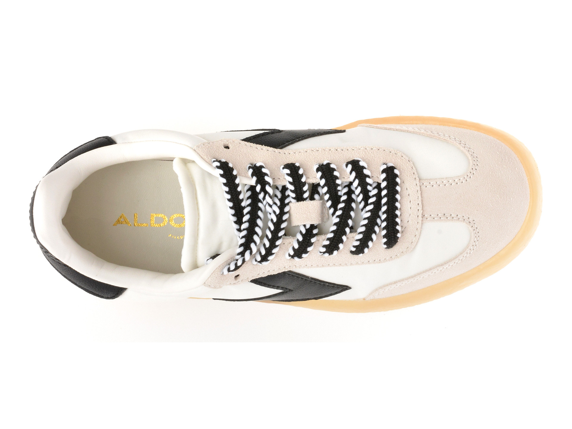 Pantofi sport ALDO alb-negru, RETROSTEP 122, din material textil