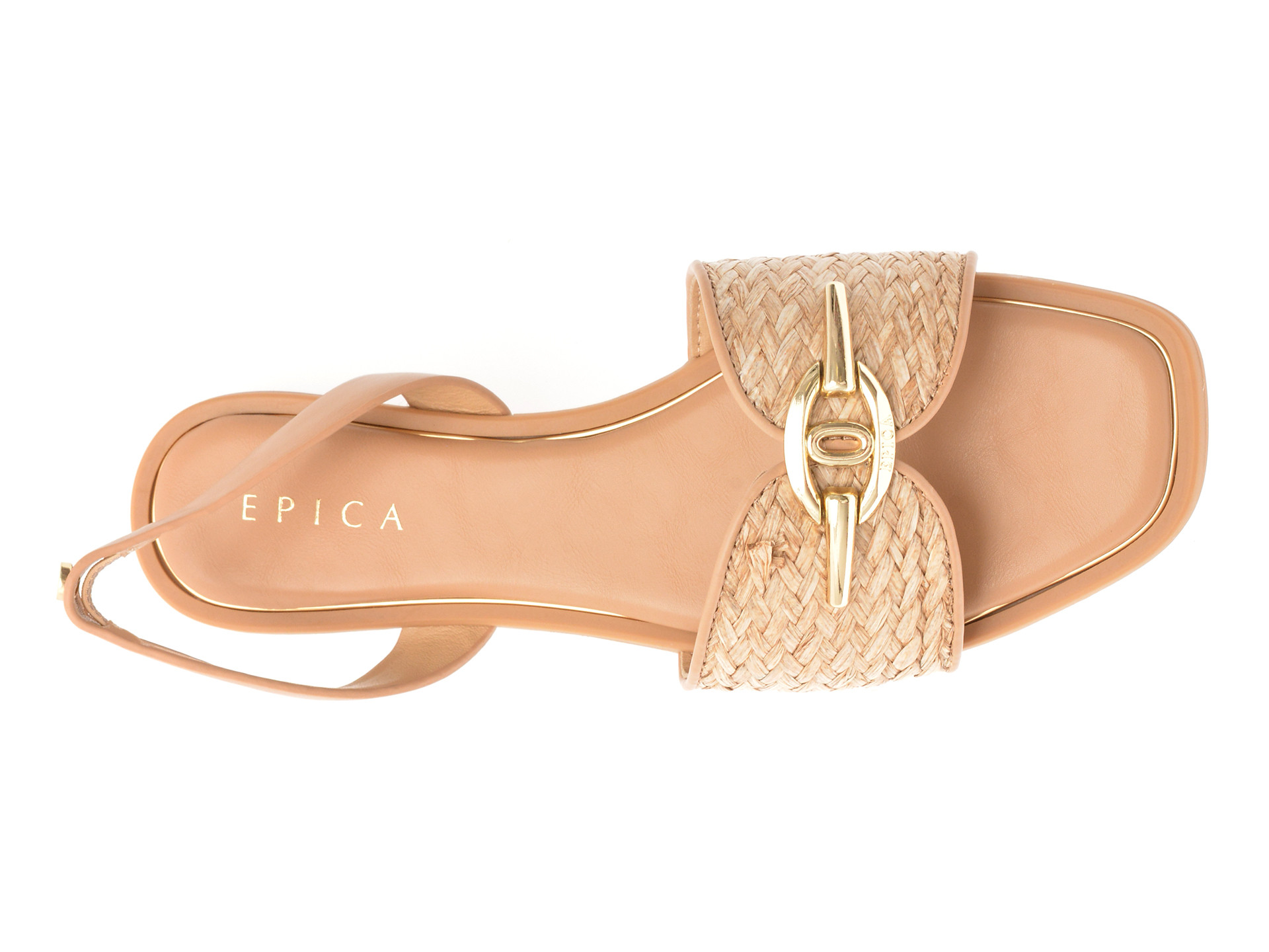 Sandale EPICA bej, 82951, din material textil